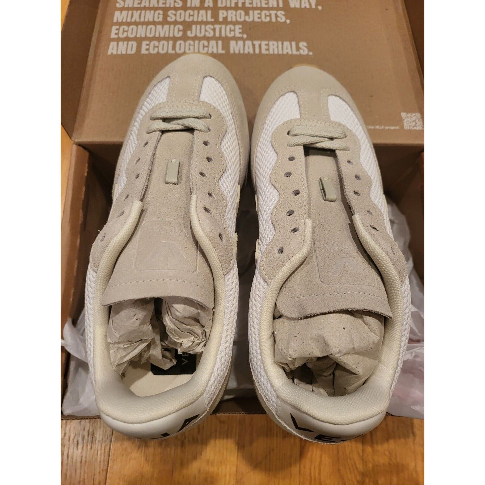 Veja Veja Rio Branco Alvomesh Color White Pierre Natural EUR 37 Size US 6 / IT 36 - 5 Thumbnail