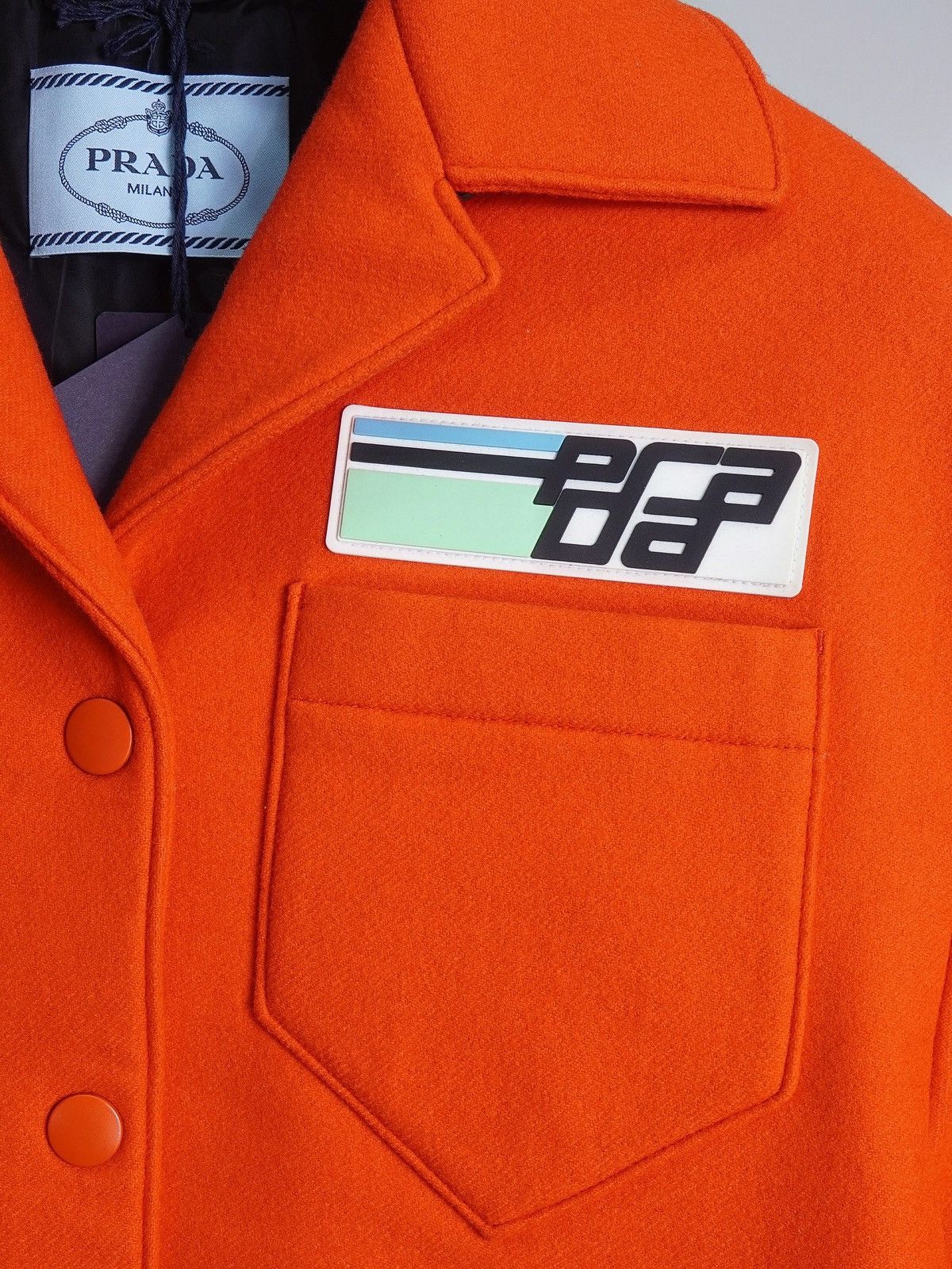 Prada (NEW) FW18 Logo Patch Padded Wool Shirt/Jacket Size US S / EU 44-46 / 1 - 3 Thumbnail