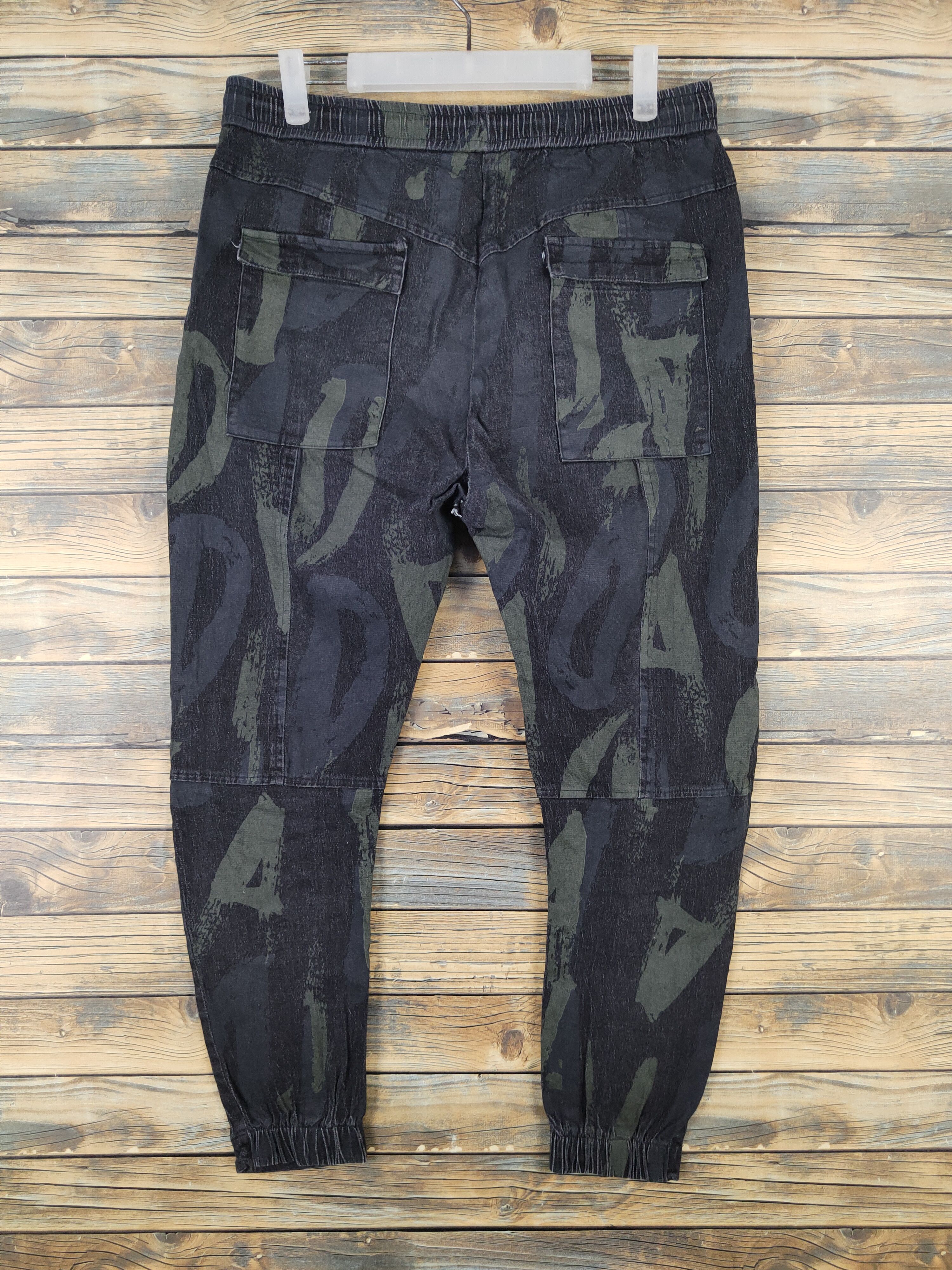 Japanese Brand Japan camo Black Multipocket Jogger Pants #W2095 Size US 33 - 8 Thumbnail