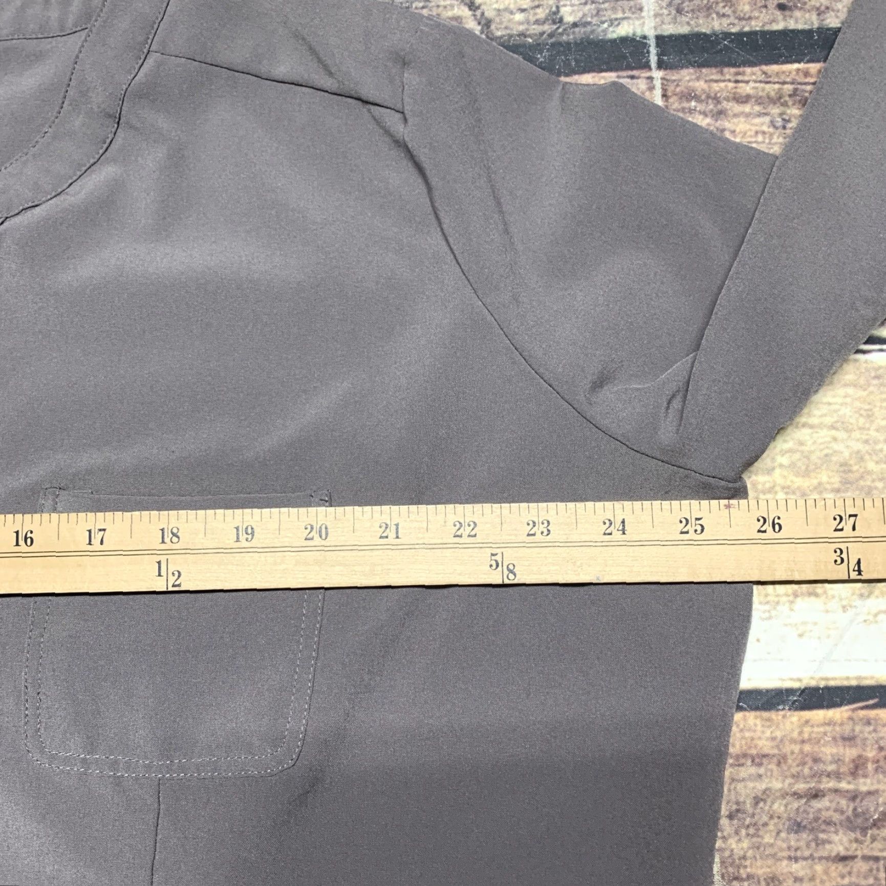 Vintage Lilac Bloom Pullover 3 Button Blouse Shirt Gray Size 2XL Long Sleeve# Size XXL / US 16-18 / IT 52-54 - 5 Thumbnail