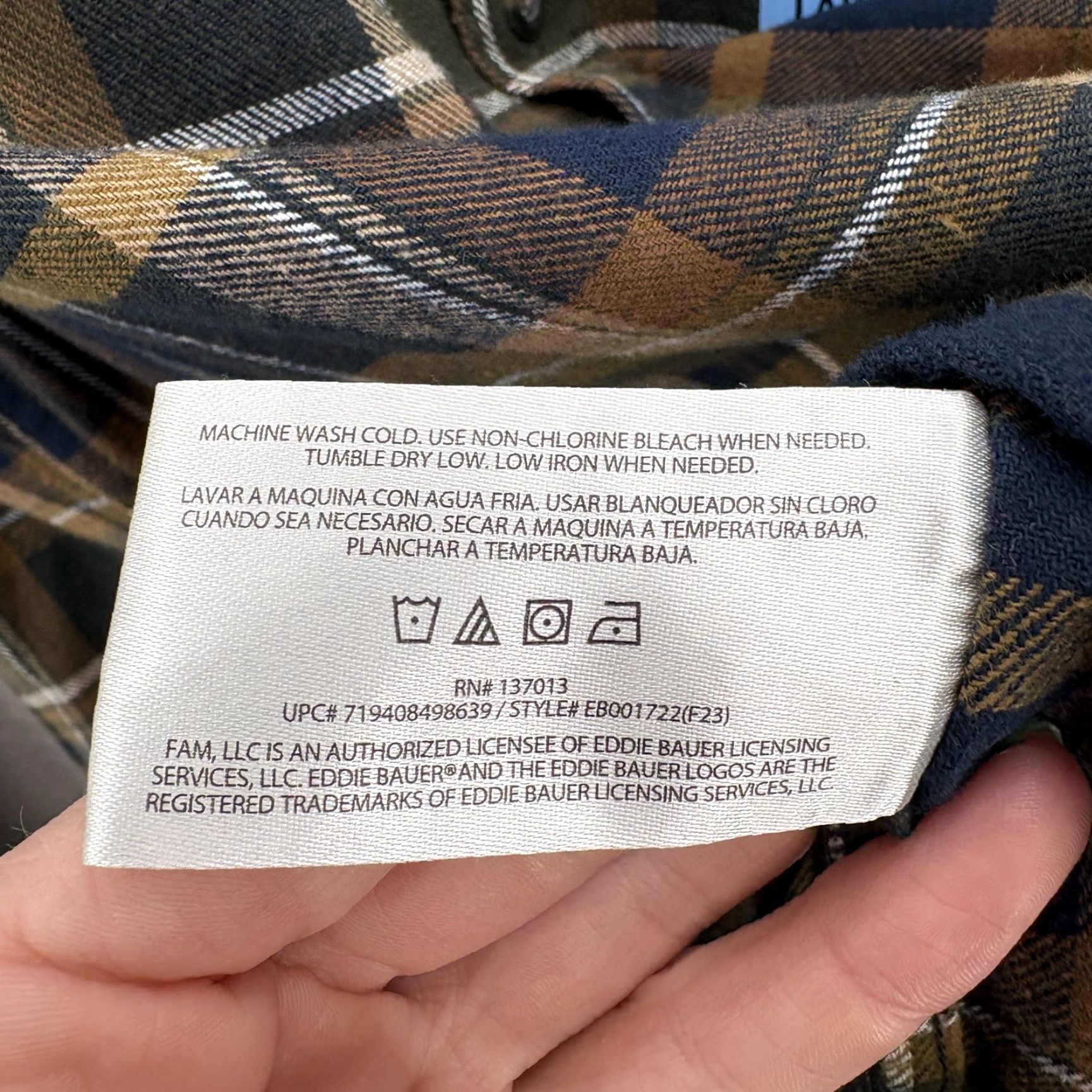 Eddie Bauer Eddie Bauer Shirt Mens Large Green Plaid Flannel Long Sleeve Button Up Hiking Size US L / EU 52-54 / 3 - 7 Thumbnail