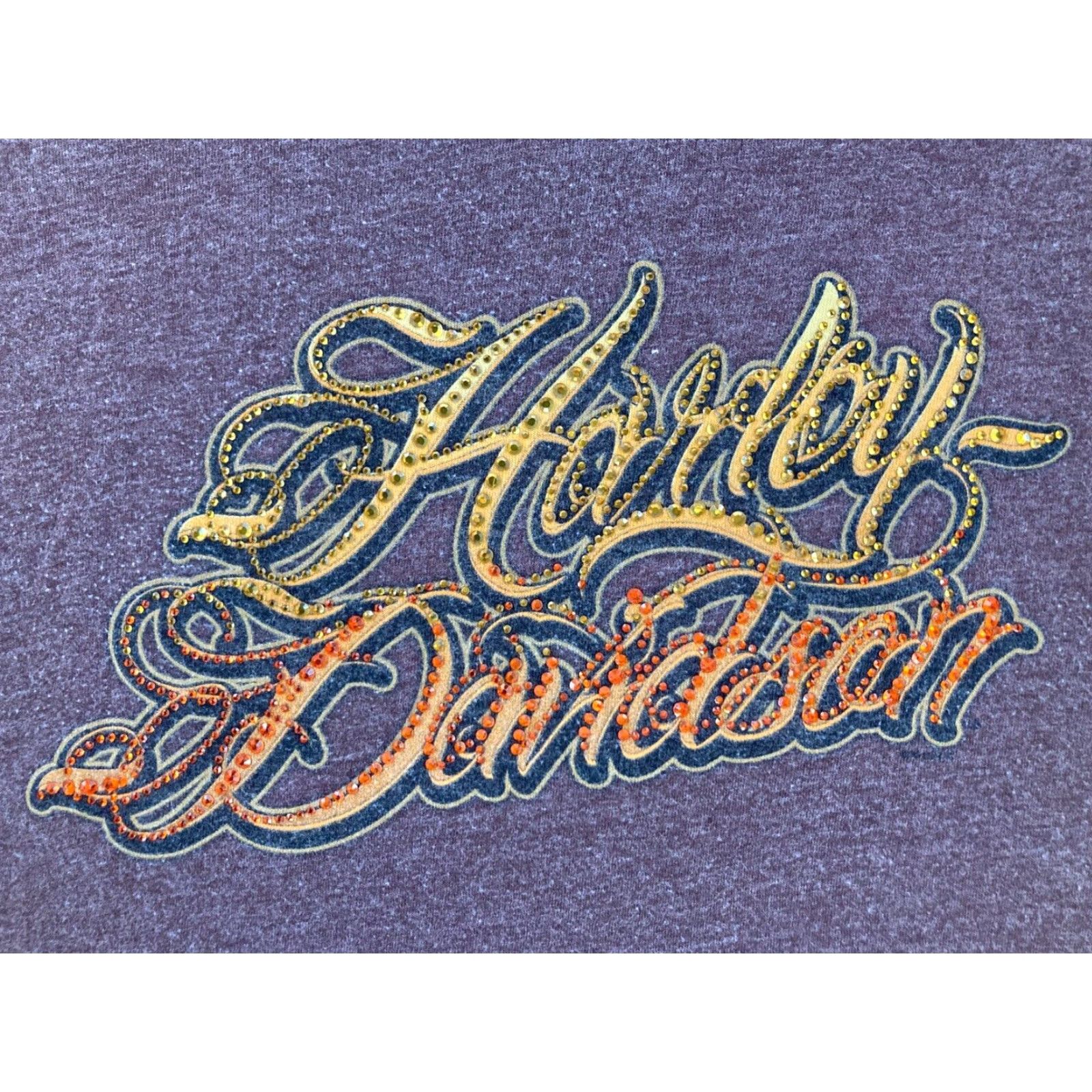 Harley Davidson VINTAGE Harley-Davidson Motorcycle T-Shirt Womens XL Brown Casual Short Sleeve 90s Honda Apparel Women Size XL / US 12-14 / IT 48-50 - 2 Thumbnail