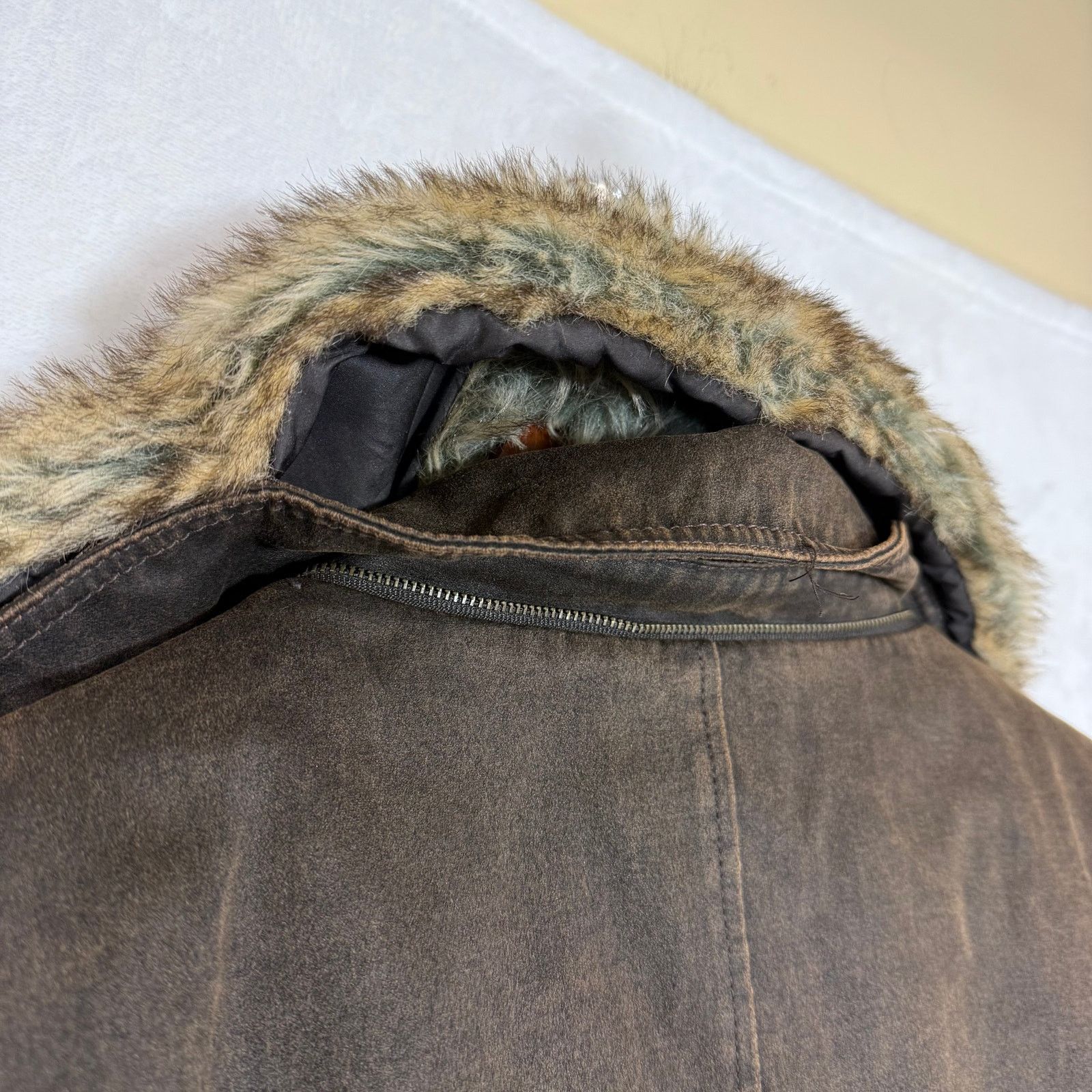 Other Sundance Large Coat Brown Faux Fur Barn Coat Boho Winter Y2K Size L / US 10 / IT 46 - 6 Thumbnail