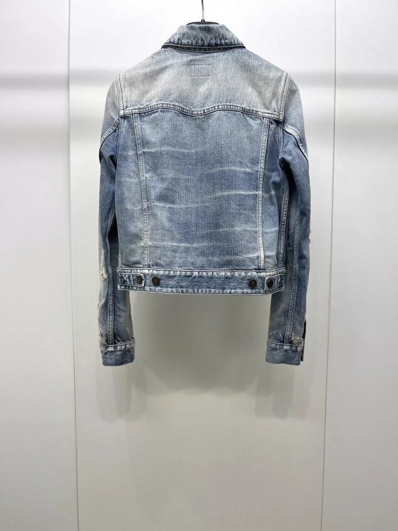 Saint Laurent Paris SAINT LAURENT Anchor Denim Jacket- Size US S / EU 44-46 / 1 - 2 Thumbnail