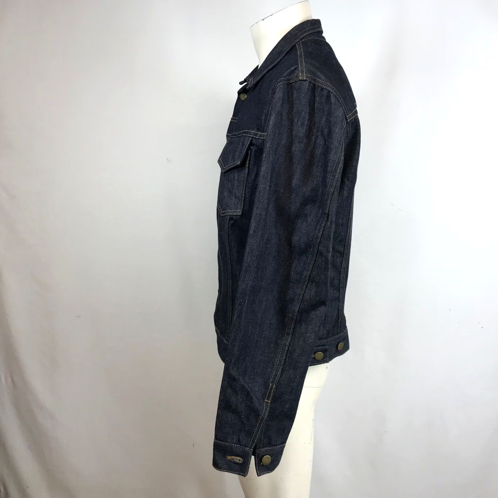 Vintage VINTAGE Skid Row Denim Academy Jacket Trucker Denim Men L Dark Indigo Size US L / EU 52-54 / 3 - 6 Thumbnail