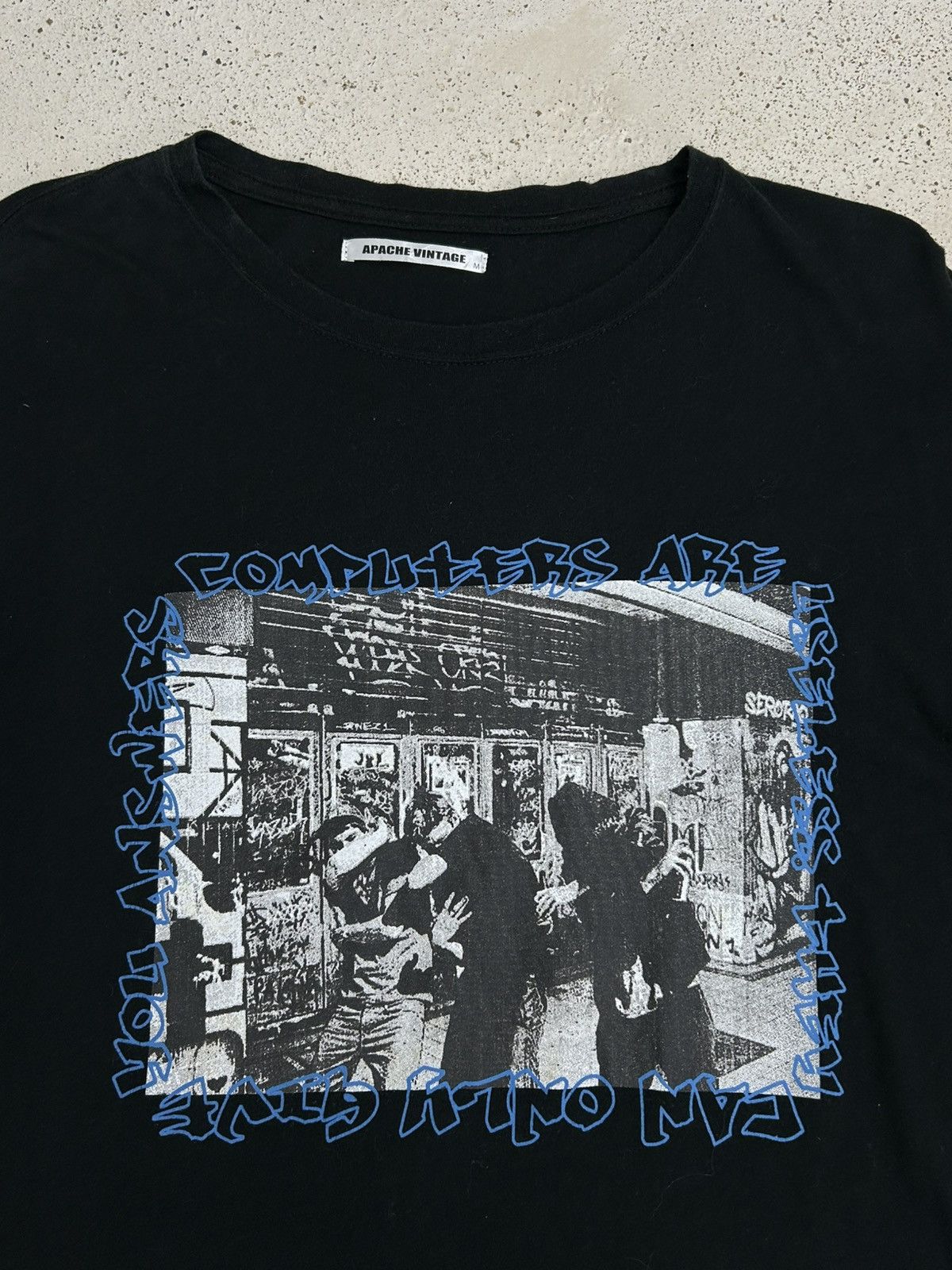 Designer × Japanese Brand Apache Vintage Japan Grunge Cyberpunk T-Shirt W/ Quotes Size US M / EU 48-50 / 2 - 4 Thumbnail
