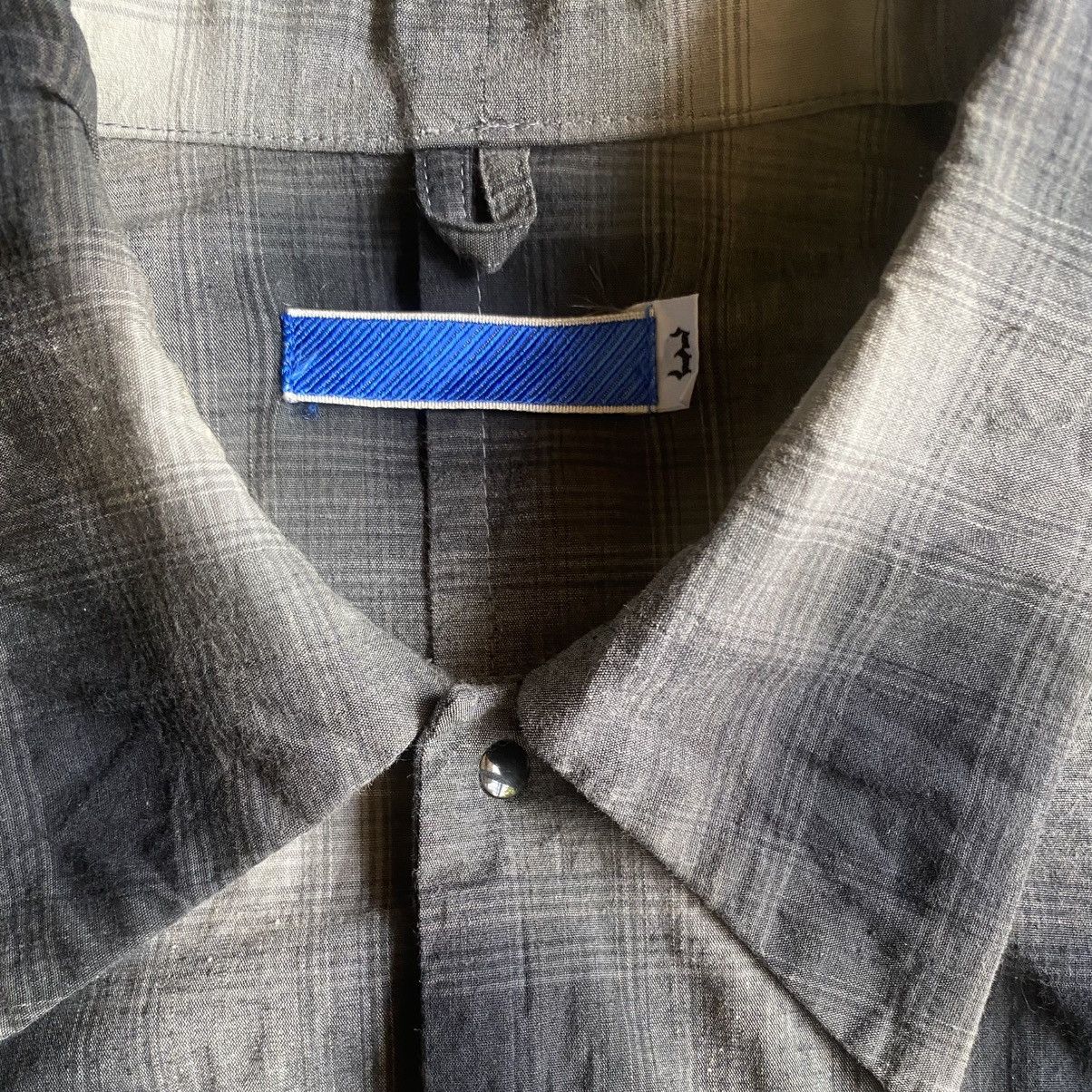 Number (N)ine × Takahiromiyashita The Soloist. × Vintage Vintage 1998 Cotton Stretch Grey Plaid Windbreaker Size US L / EU 52-54 / 3 - 7 Thumbnail