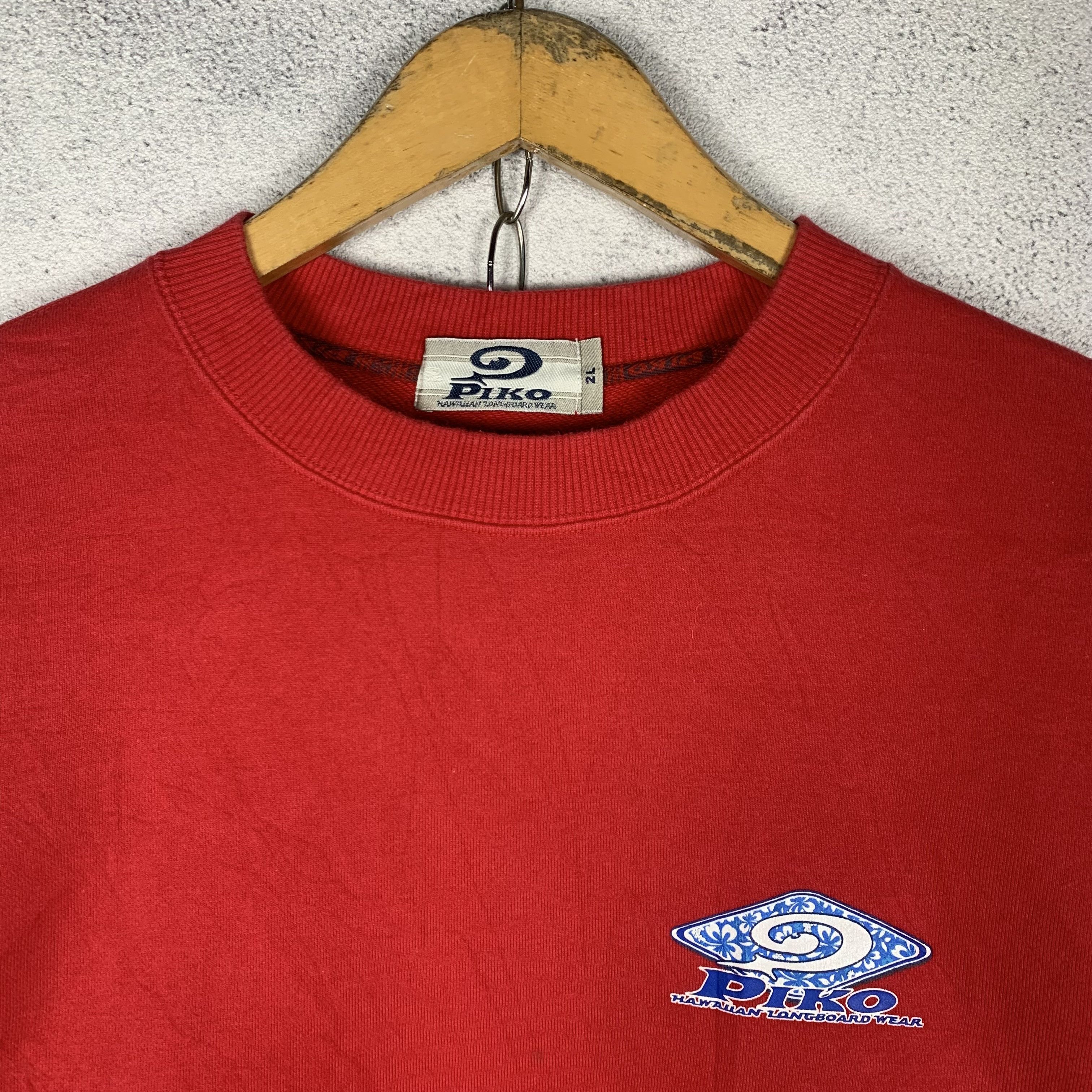Vintage Piko Hawaiian Longboard Surfboard Sweatshirt Crewneck Size US L / EU 52-54 / 3 - 4 Thumbnail