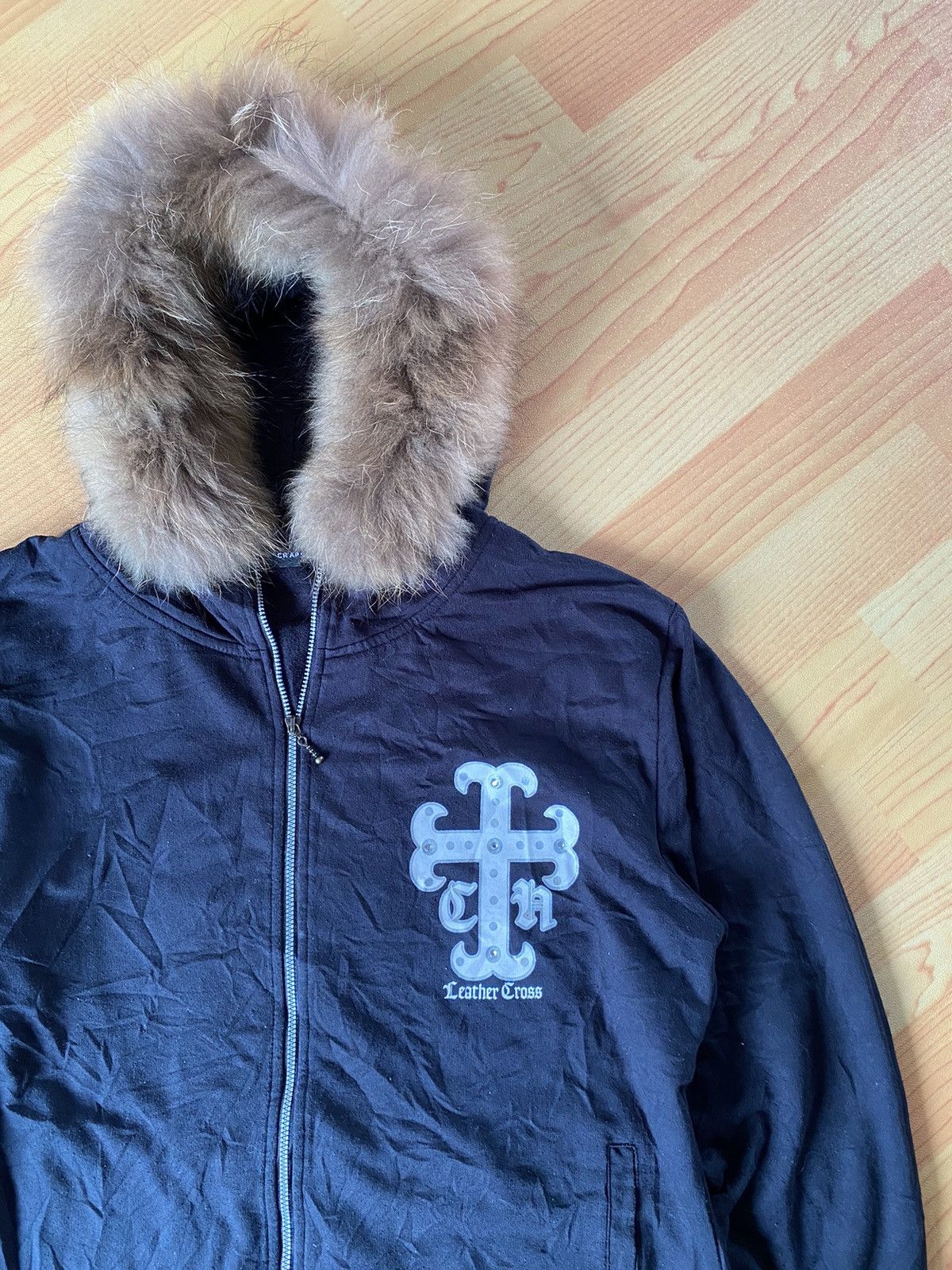 PPFM Craps poem Fur Hoodie ppfm style Size US L / EU 52-54 / 3 - 3 Thumbnail