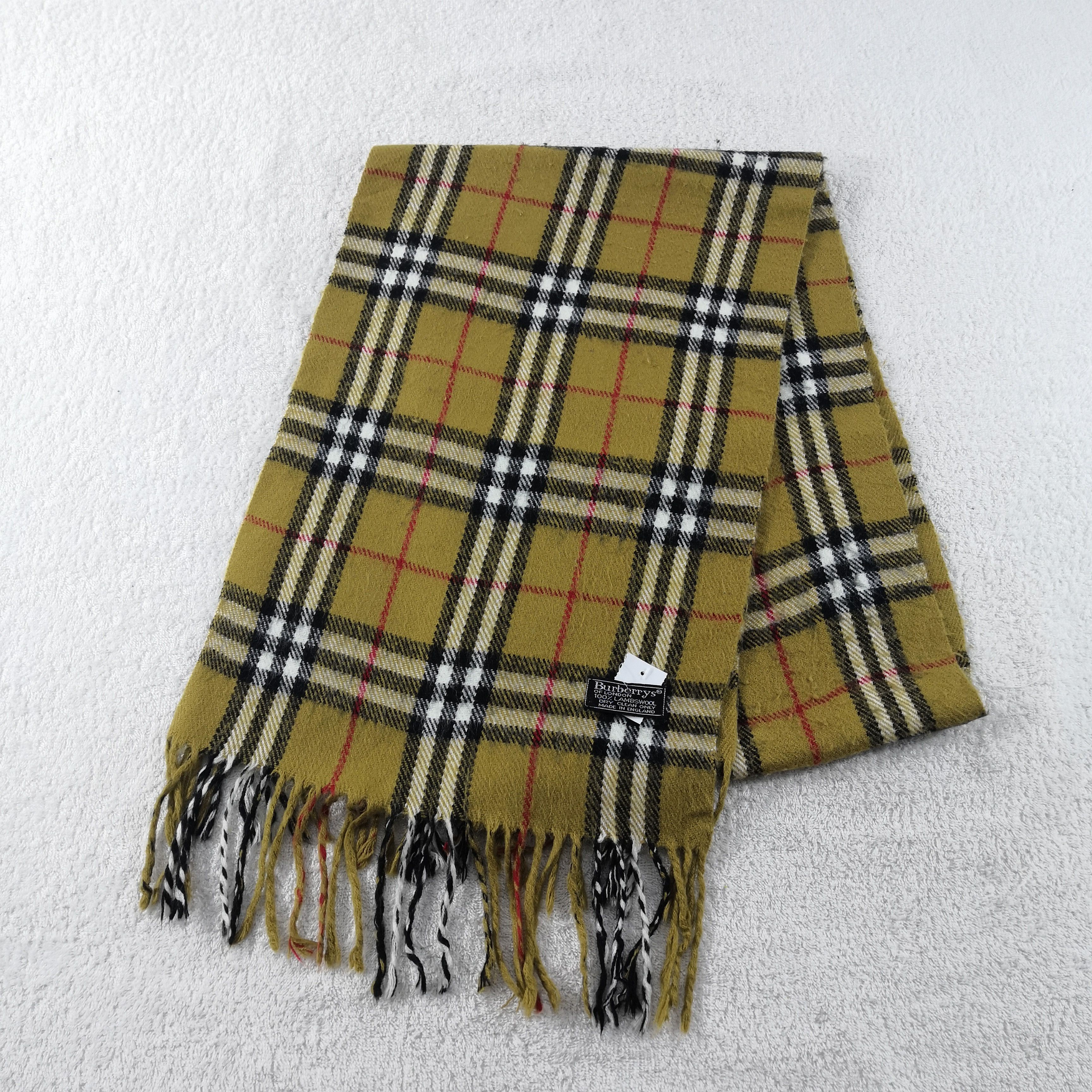 Burberry Vintage Burberry Scarf Muffler Wool Cashmere Scarves Size ONE SIZE - 3 Thumbnail