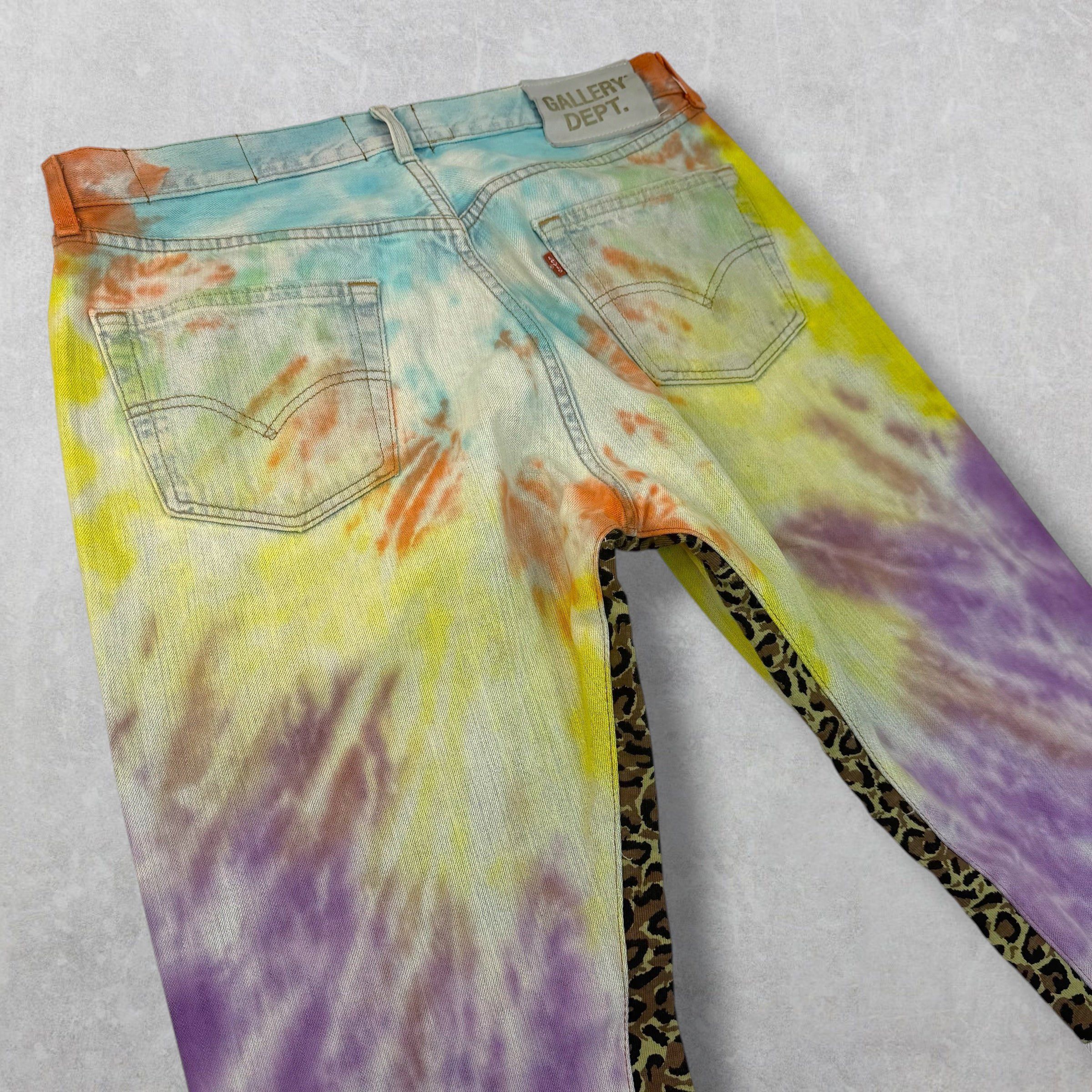 Gallery Dept. Gallery Dept. La Flare Tie Dye Jeans 33 Size US 33 - 5 Thumbnail