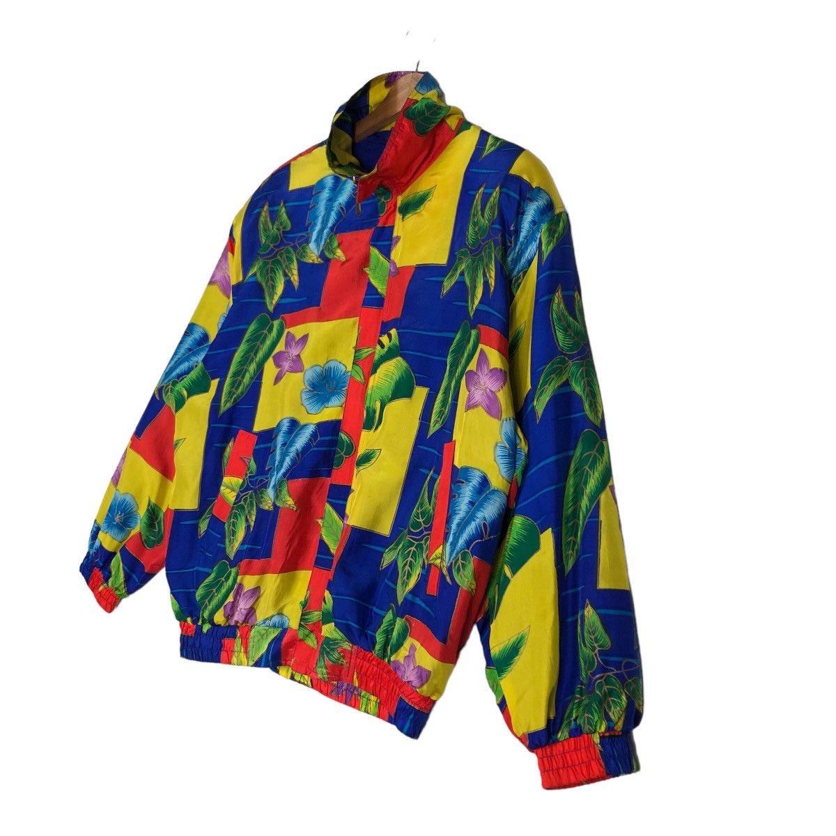 Vintage 🔥90’s Silk Bomber Jacket Coaco Full Print Issey Miyake Size US M / EU 48-50 / 2 - 2 Thumbnail