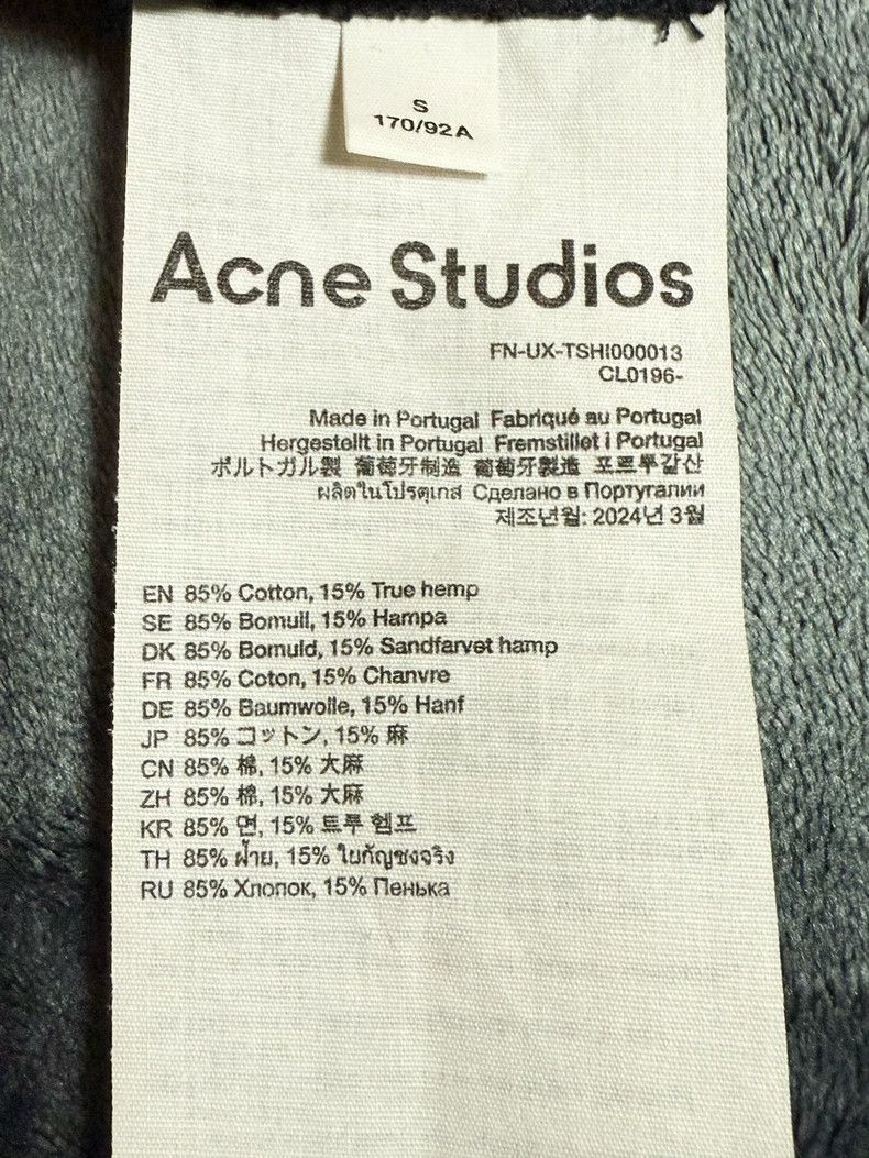 Acne Studios Acne Studios Black alphanumeric printed round-neck short-s Size US S / EU 44-46 / 1 - 5 Thumbnail