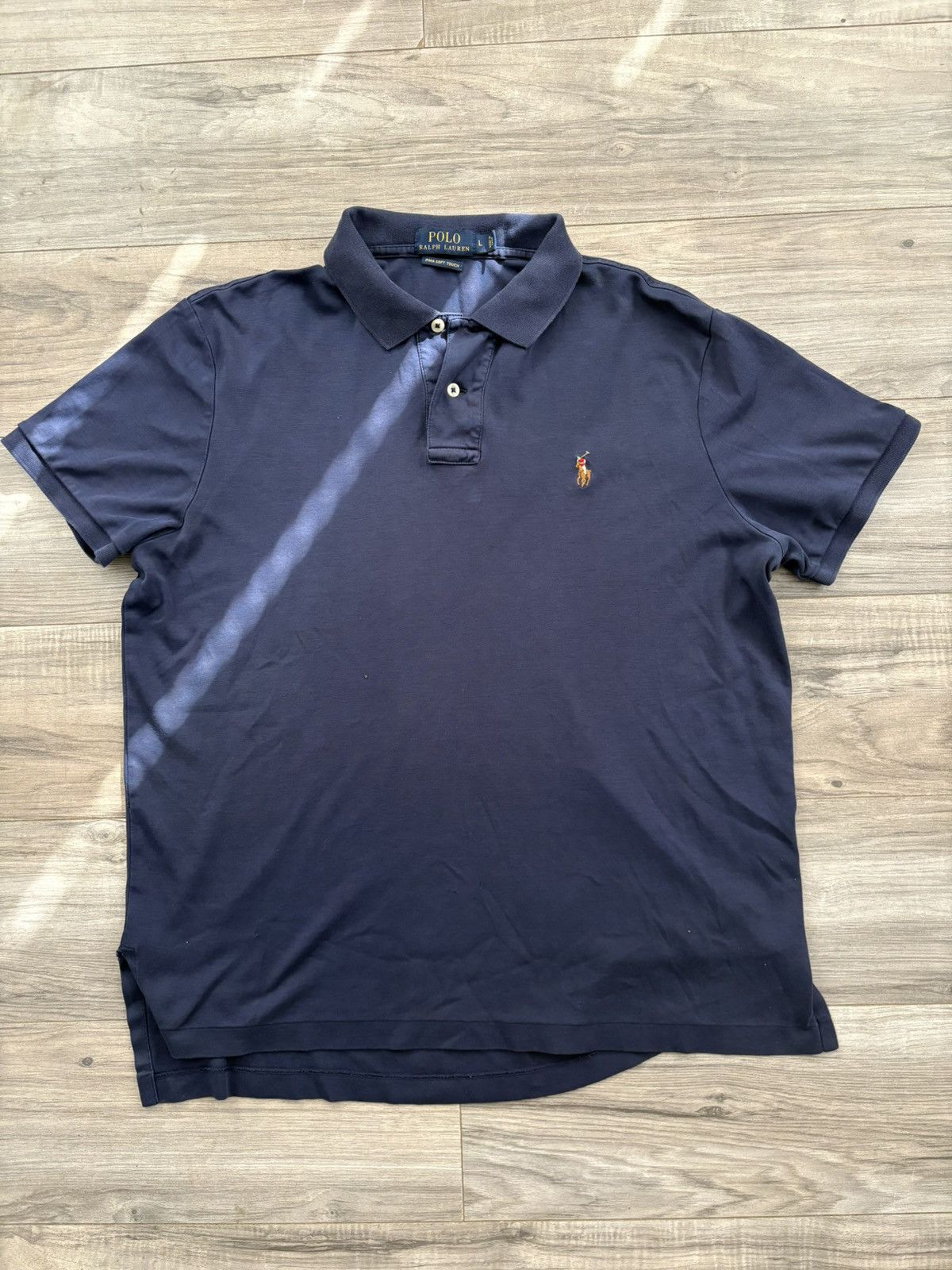 Polo Ralph Lauren BLUE VINTAGE POLO SHIRT Size US L / EU 52-54 / 3 - 1 Thumbnail
