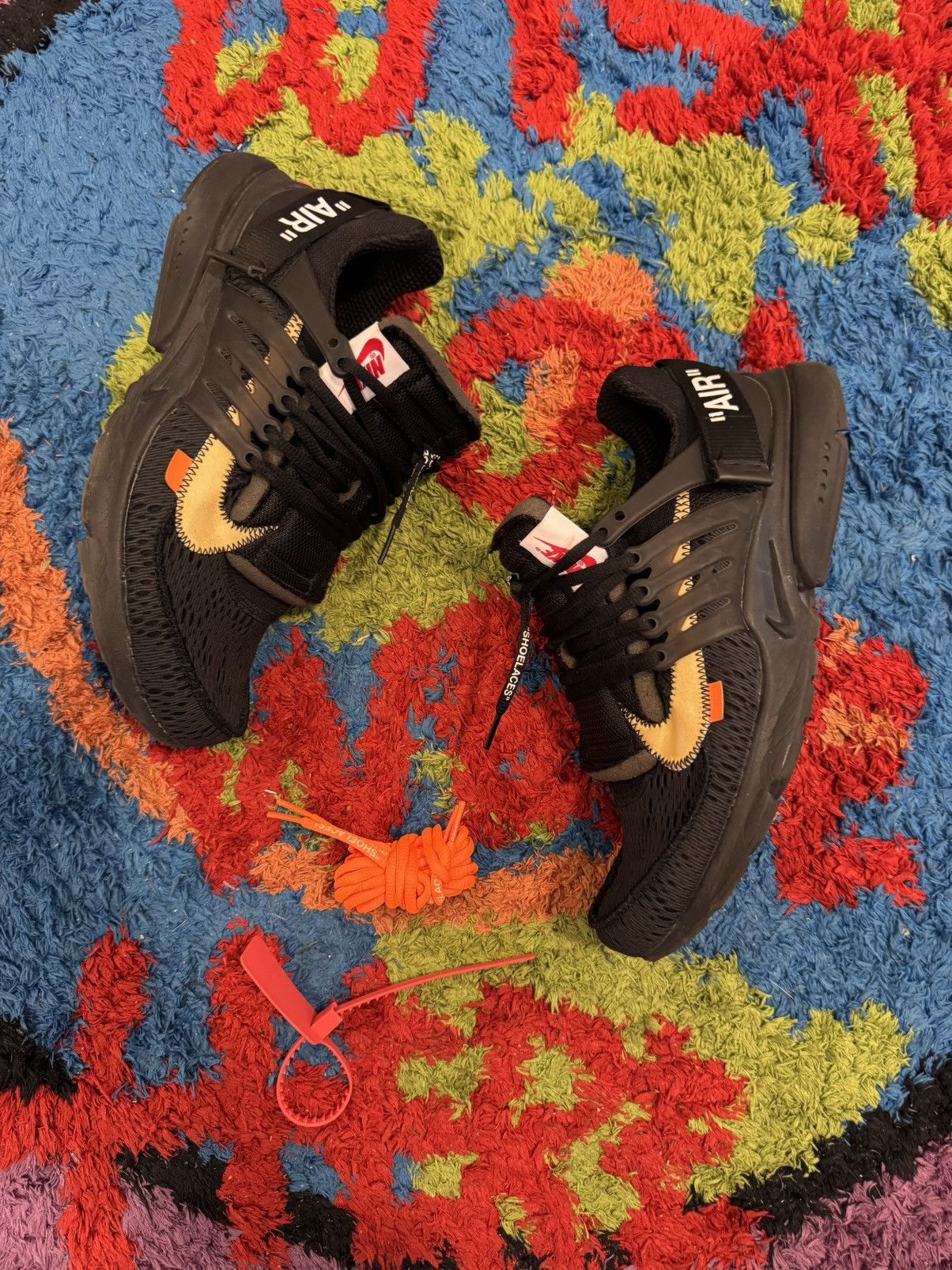 Nike × Off-White Off White X Nike Presto Black Size US 10 / EU 43 - 1 Thumbnail