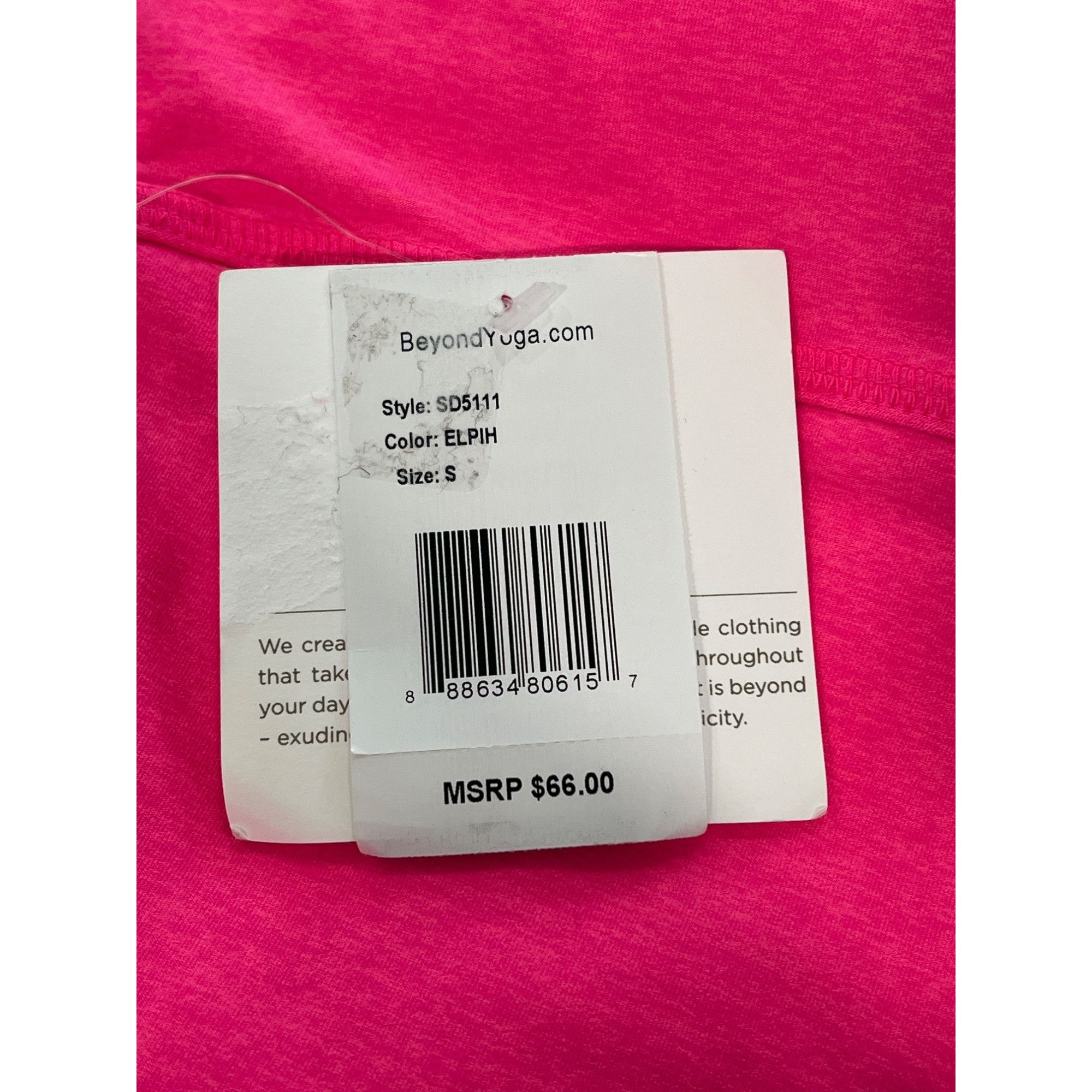 Beyond Yoga Beyond Yoga Womens High-Waist Biker Shorts S Pink Elph Stret Size 26" / US 2 / IT 38 - 5 Thumbnail