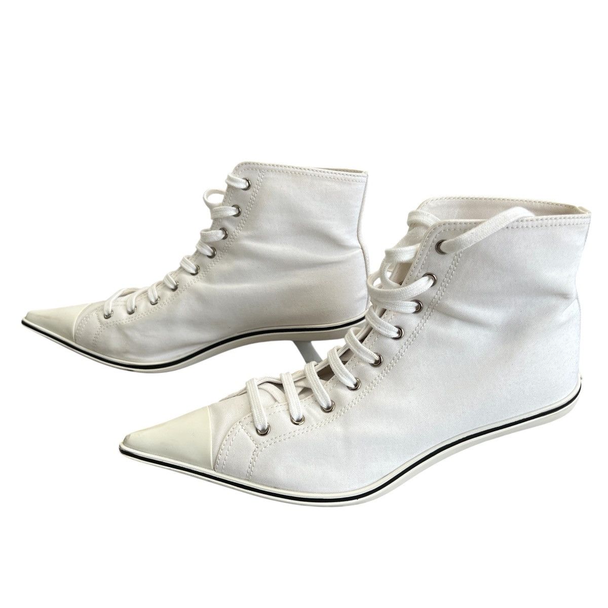 Prada PRADA 2021SS SYNTHESIS HEELED HIGH-TOPSNEAKERS Size US 8 / IT 38 - 4 Thumbnail