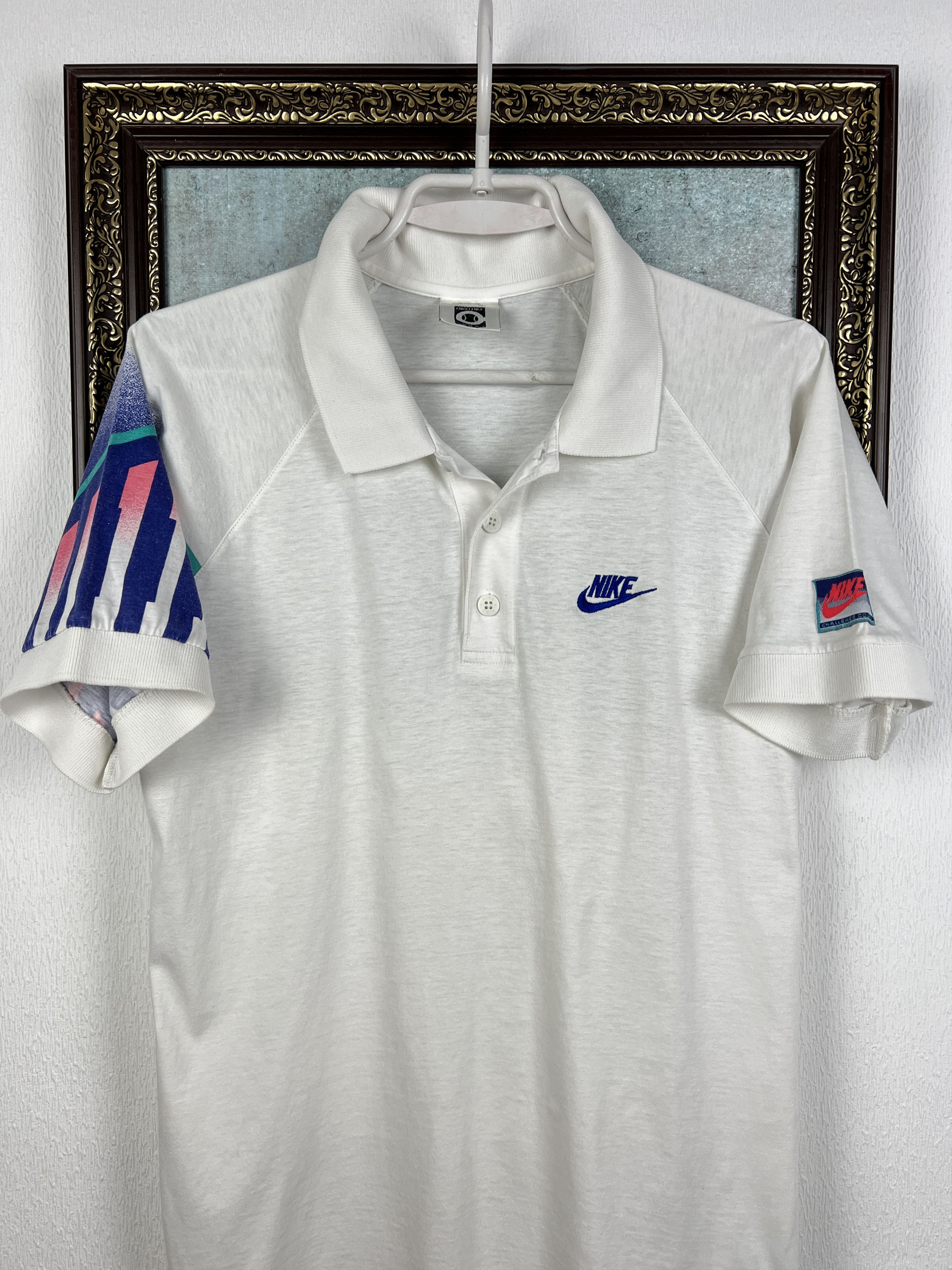 Nike Nike Challange Court Andre Agassi Tennis Polo Shirt Jersey Size US M / EU 48-50 / 2 - 2 Thumbnail