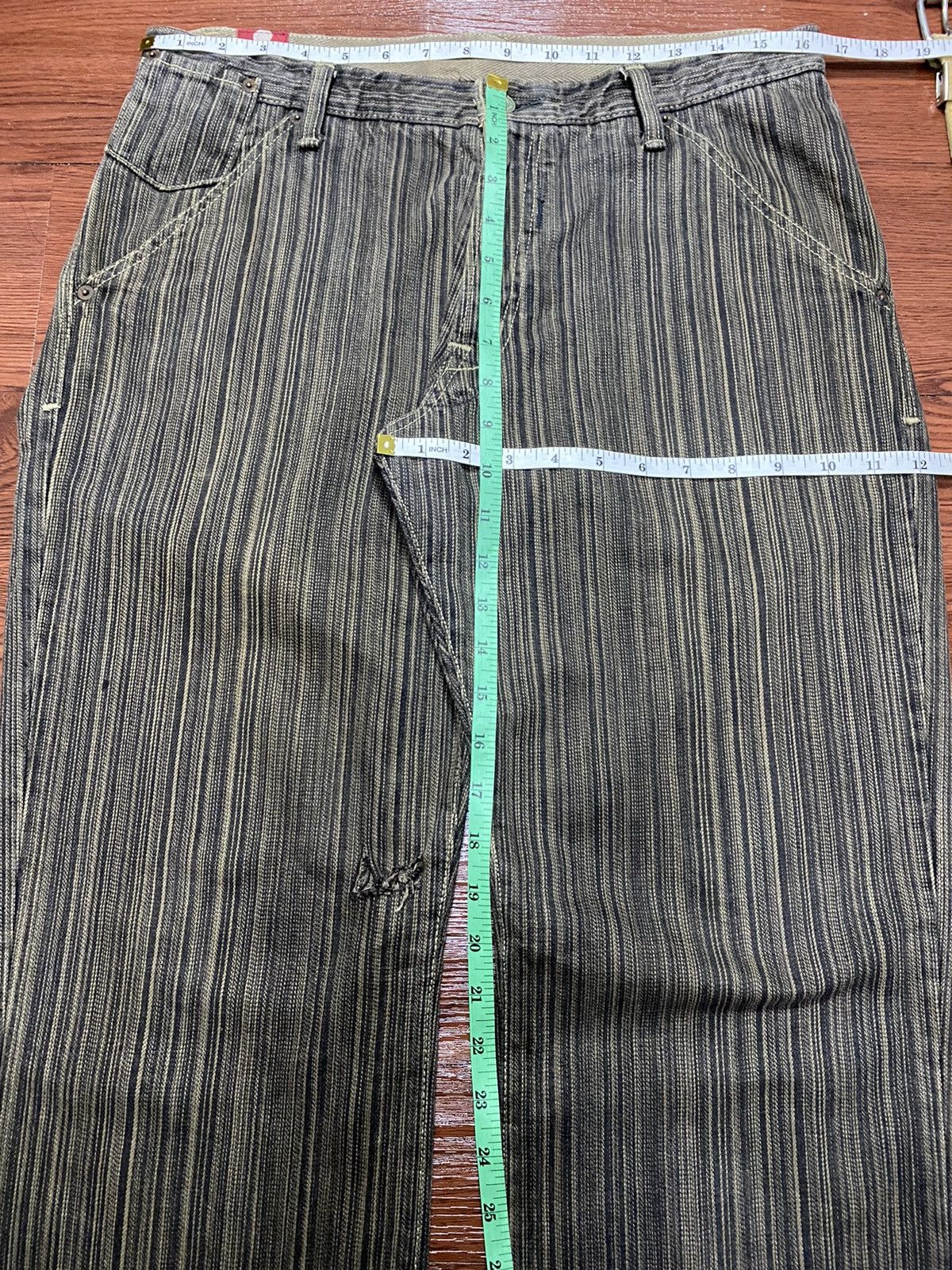 Blue Blue Japan Vtg Japan Blue Way Grunge Punk Distressed Jeans With Belt Size US 33 - 17 Thumbnail