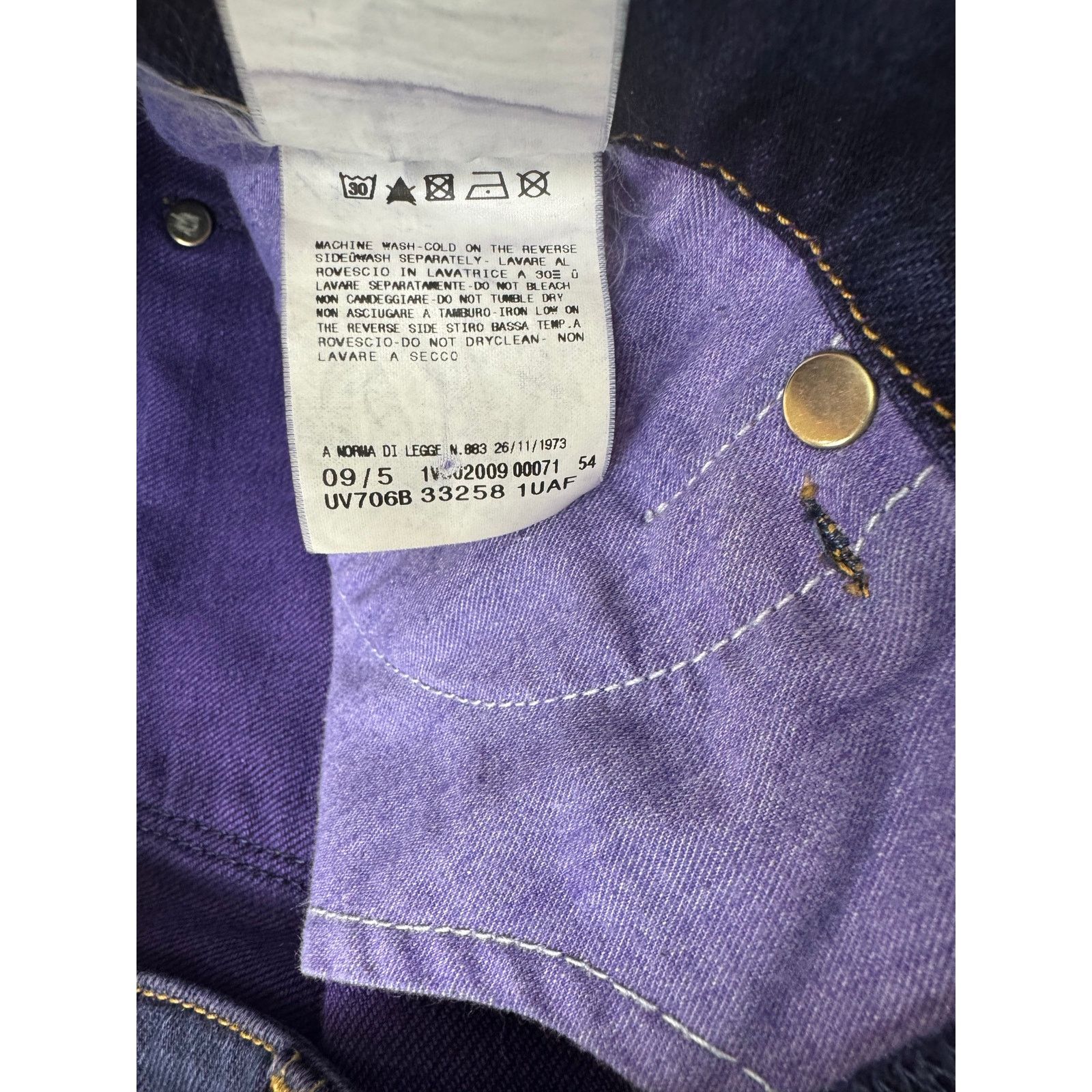 Versace Jeans Couture Versace Jeans Couture Men's Designer Mid Rise Straight 32*34 Size US 32 / EU 48 - 10 Thumbnail