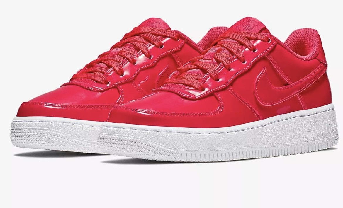 Nike Kid's Nike Air Force 1 Lv8 UV Low GS 'Siren Red Size US 4.5 / IT 34.5 - 1 Thumbnail