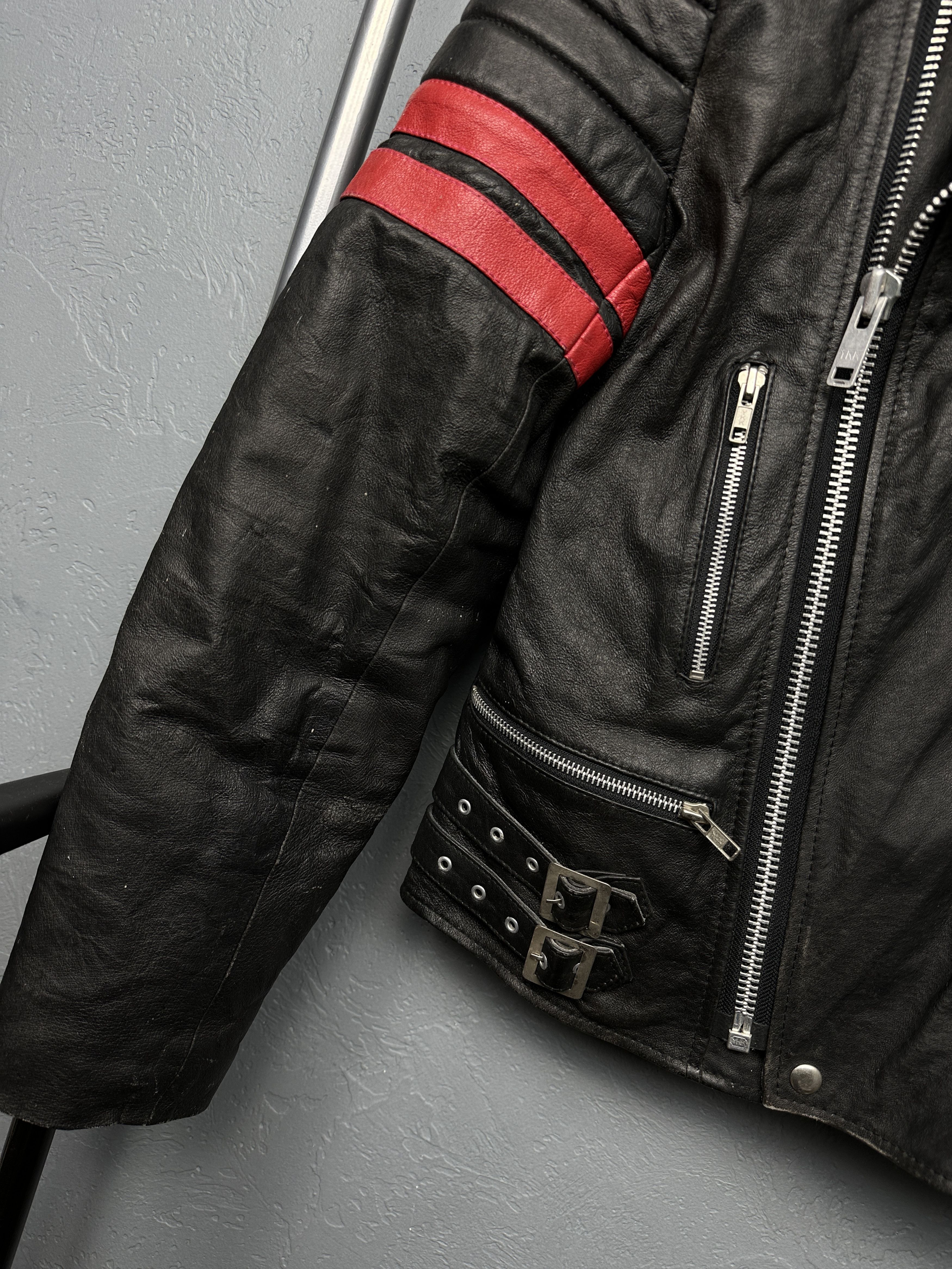 Genuine Leather 90s Vintage Mens Biker Leather Jacket Y2K Size US M / EU 48-50 / 2 - 4 Thumbnail