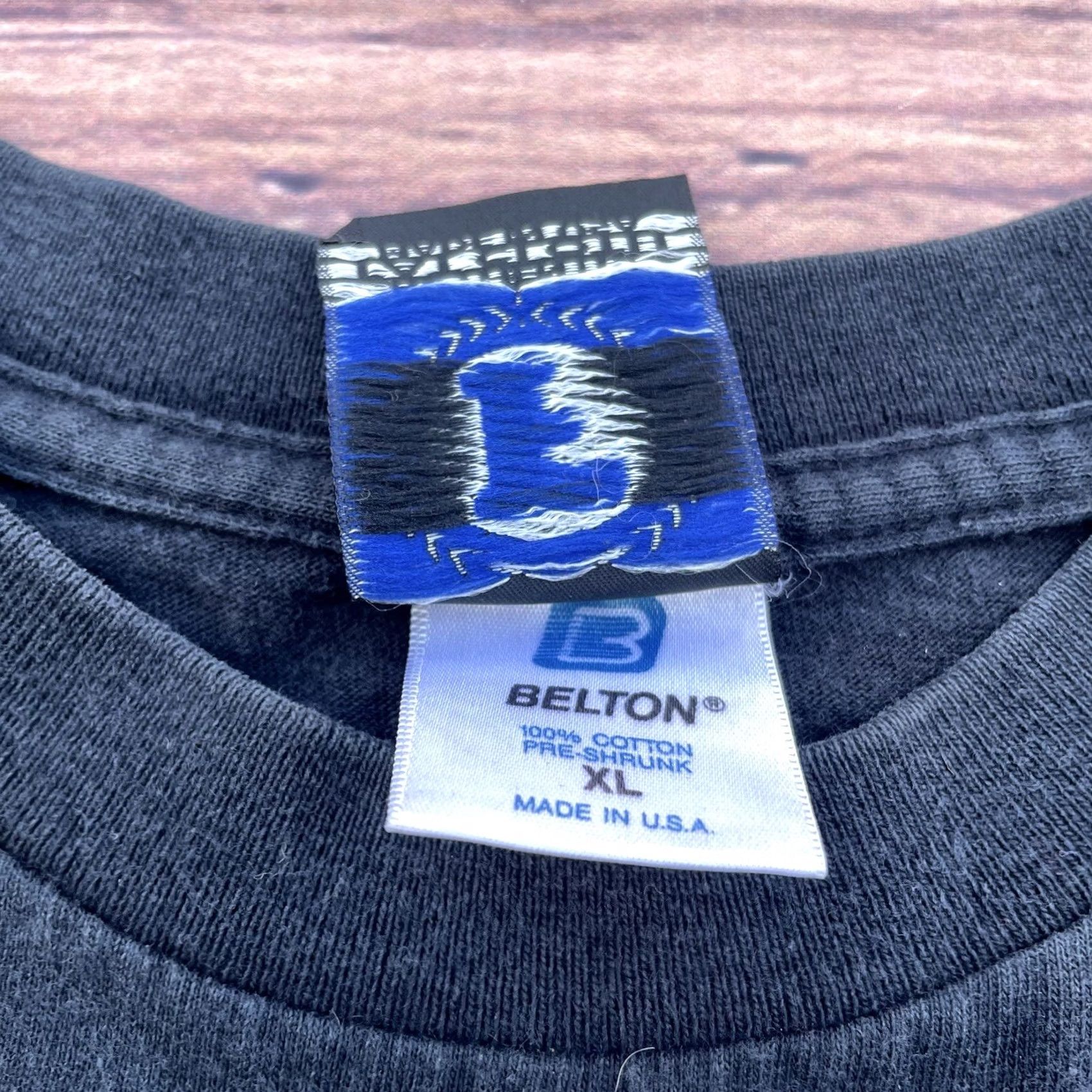 Vintage VINTAGE Belton T-Shirt Short Sleeve Crew Neck 90s Black XL Men Shirt Top2botm Graffiti Airbrush - 1 Of 1 Hip Hop Tribal Gear Size US XL / EU 56 / 4 - 7 Thumbnail