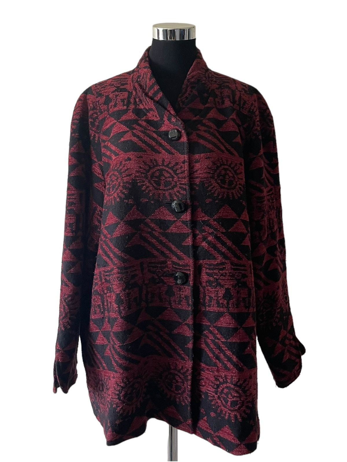 image of Vintage Franca V.paoloni Jacket in Red, Men's (Size Medium)