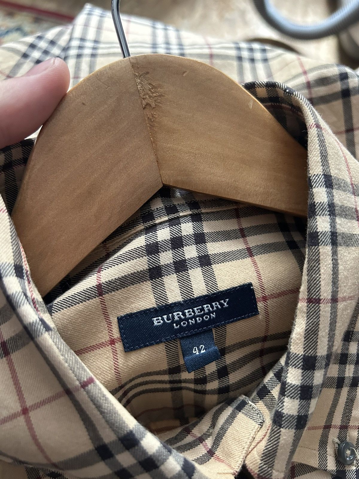 Burberry Vintage Burberry nova check shirt Size US XL / EU 56 / 4 - 6 Thumbnail