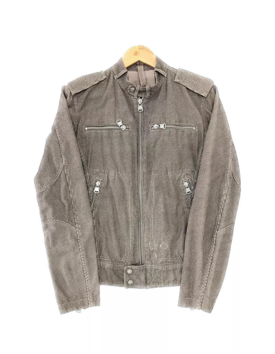 Diesel Diesel Vintage Biker Zip Shoulder Pad Jacket Size US S / EU 44-46 / 1 - 1 Thumbnail