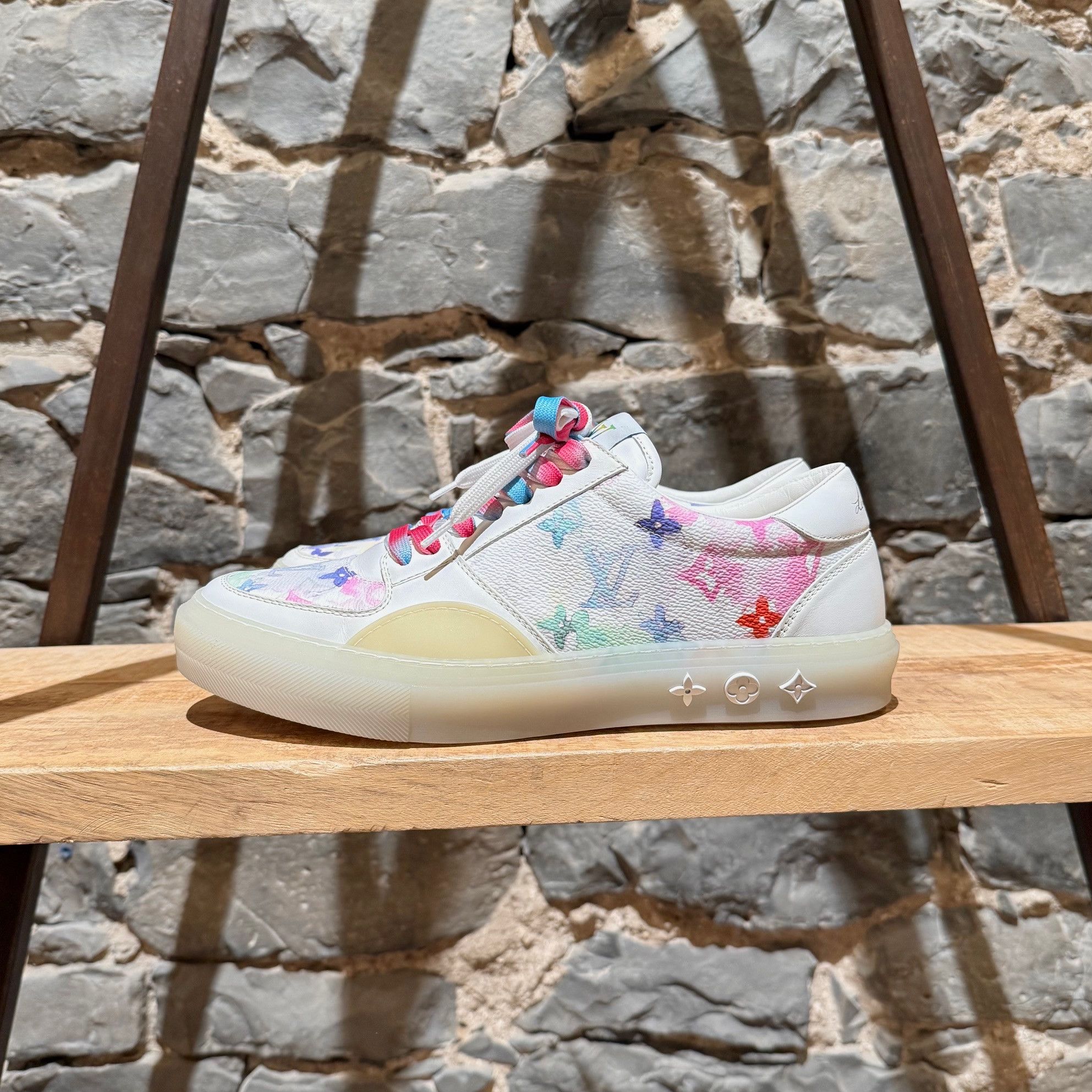 Louis Vuitton Louis Vuitton 2021 Ollie Watercolor Monogram Sneakers Size US 8.5 / EU 41-42 - 8 Thumbnail