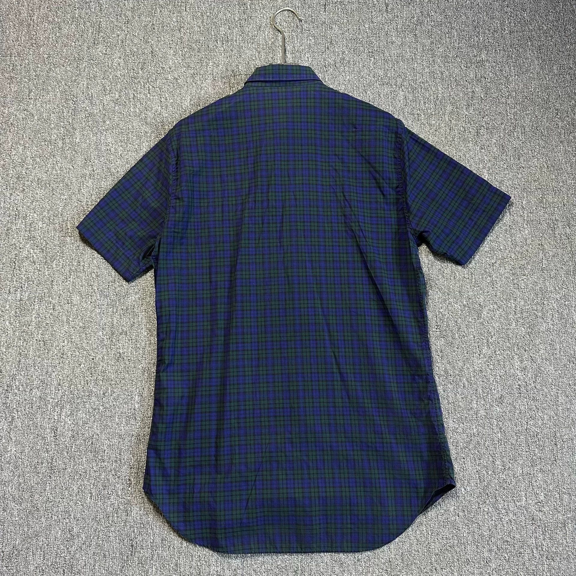 Dior Dior Short Sleeve Shirt in Dark Blue Check Size US M / EU 48-50 / 2 - 3 Thumbnail