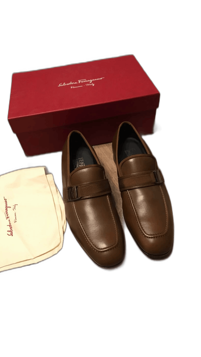 Salvatore Ferragamo Ferragamo Casual Leather Shoes for Men Size US 9.5 / EU 42-43 - 1 Thumbnail
