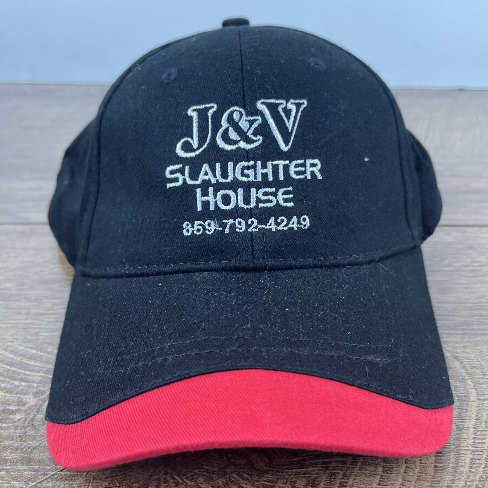 Other JV Slaughter House Hat J&V Black Cap Hat Adjustable Hat Blac Size ONE SIZE - 2 Thumbnail
