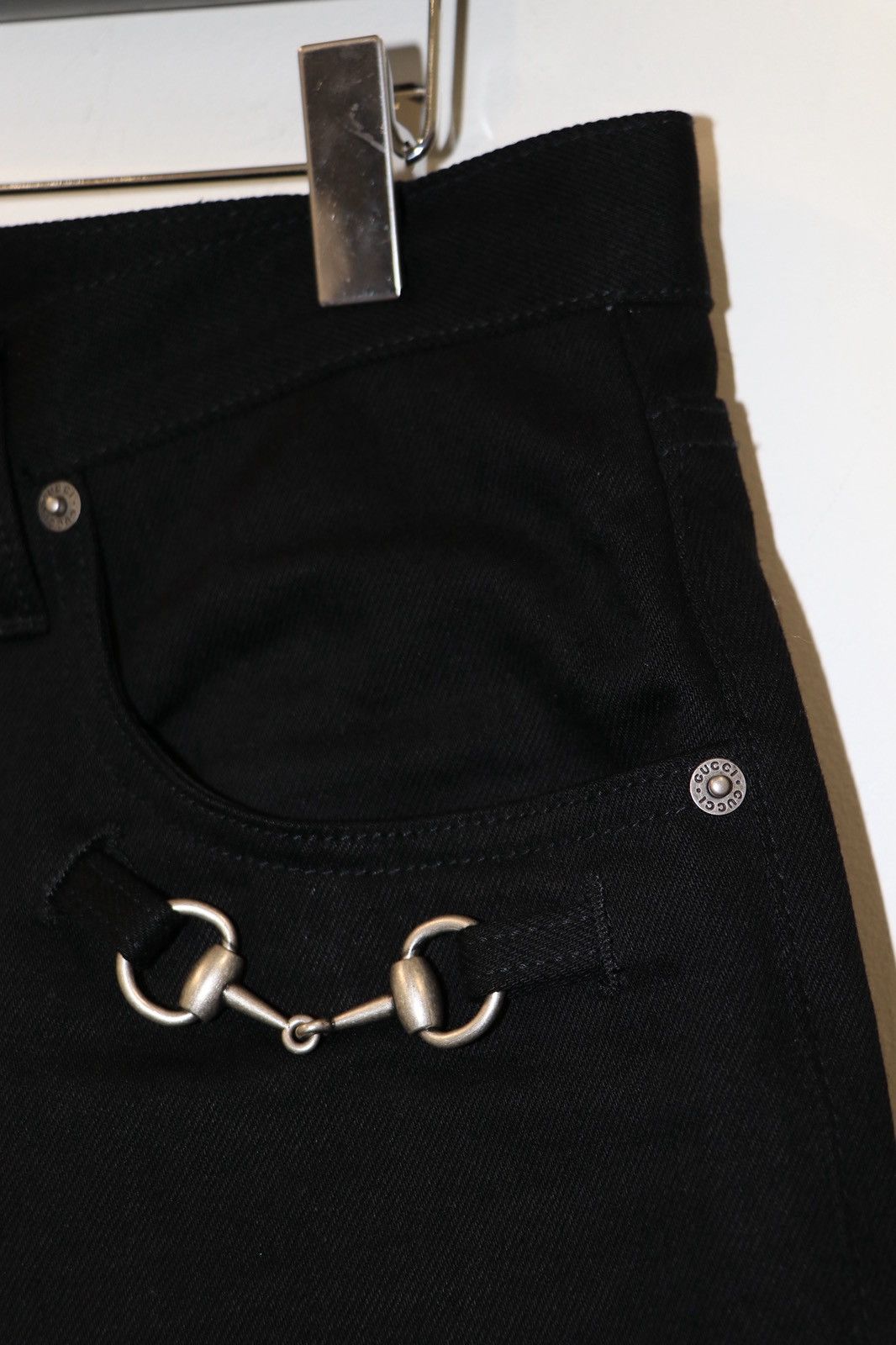 Gucci Gucci La Famigilia Horsebit Denim Cotton Jeans Size 34 Size US 34 / EU 50 - 4 Thumbnail