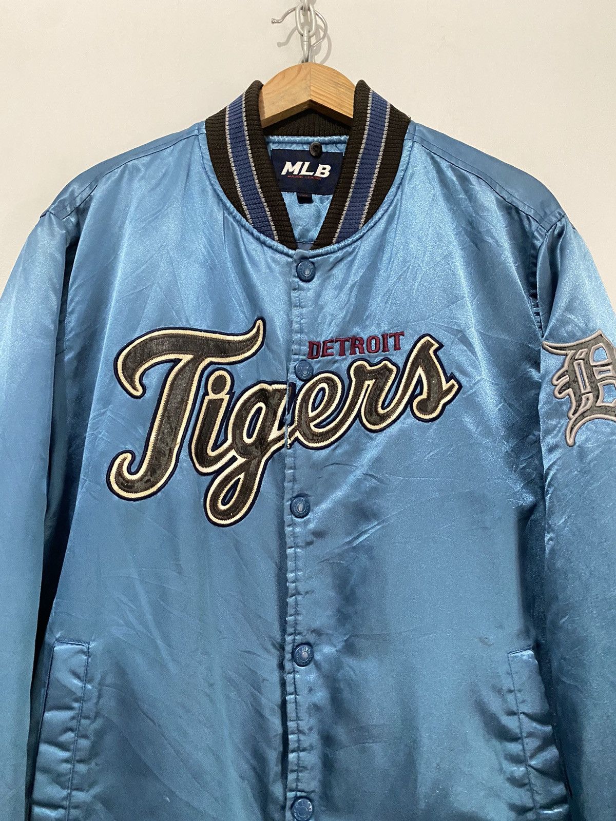 MLB × Vintage Vintage MLB Detroit Tigers Varsity Jacket Size US XL / EU 56 / 4 - 3 Thumbnail