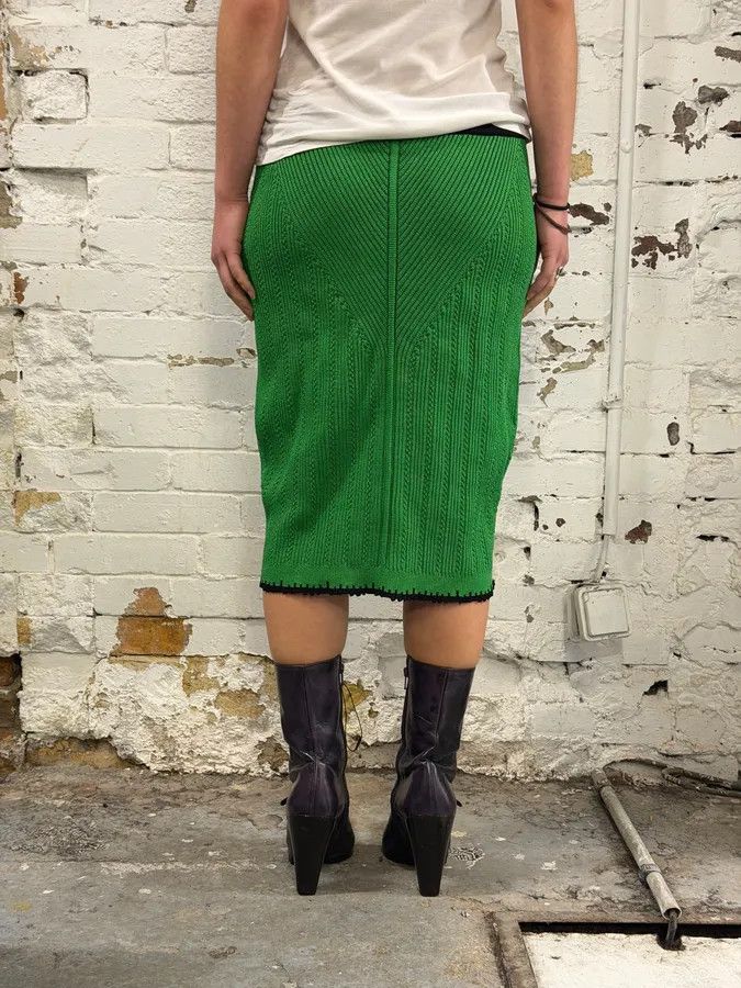 Balmain Balmain Green Buttoned Skirt Size 27" / US 4 / IT 40 - 3 Thumbnail