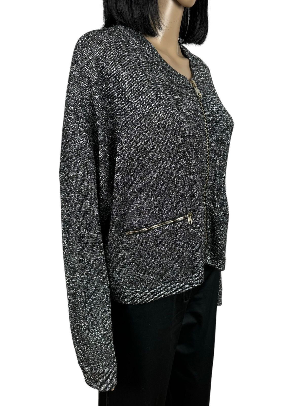 Bark Bark Italy Zip Knit Jacket Viscose size XS Size XS / US 0-2 / IT 36-38 - 3 Thumbnail