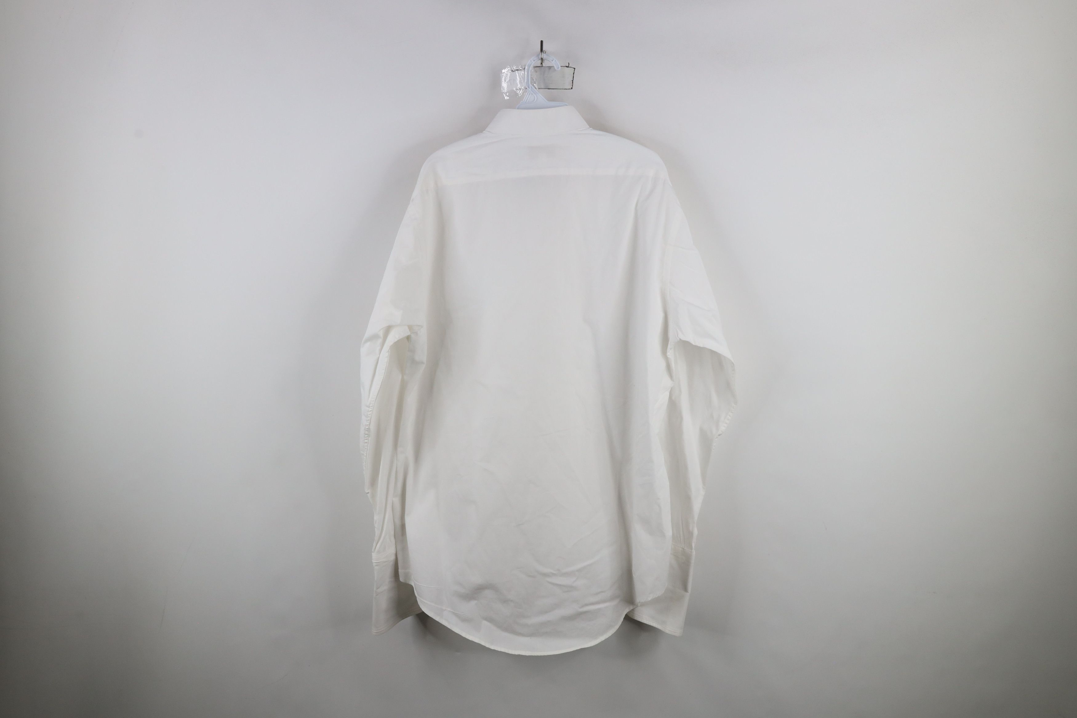 Vintage Vintage 90s Cotton Ruffled Prom Tuxedo Button Shirt White Size US M / EU 48-50 / 2 - 9 Thumbnail