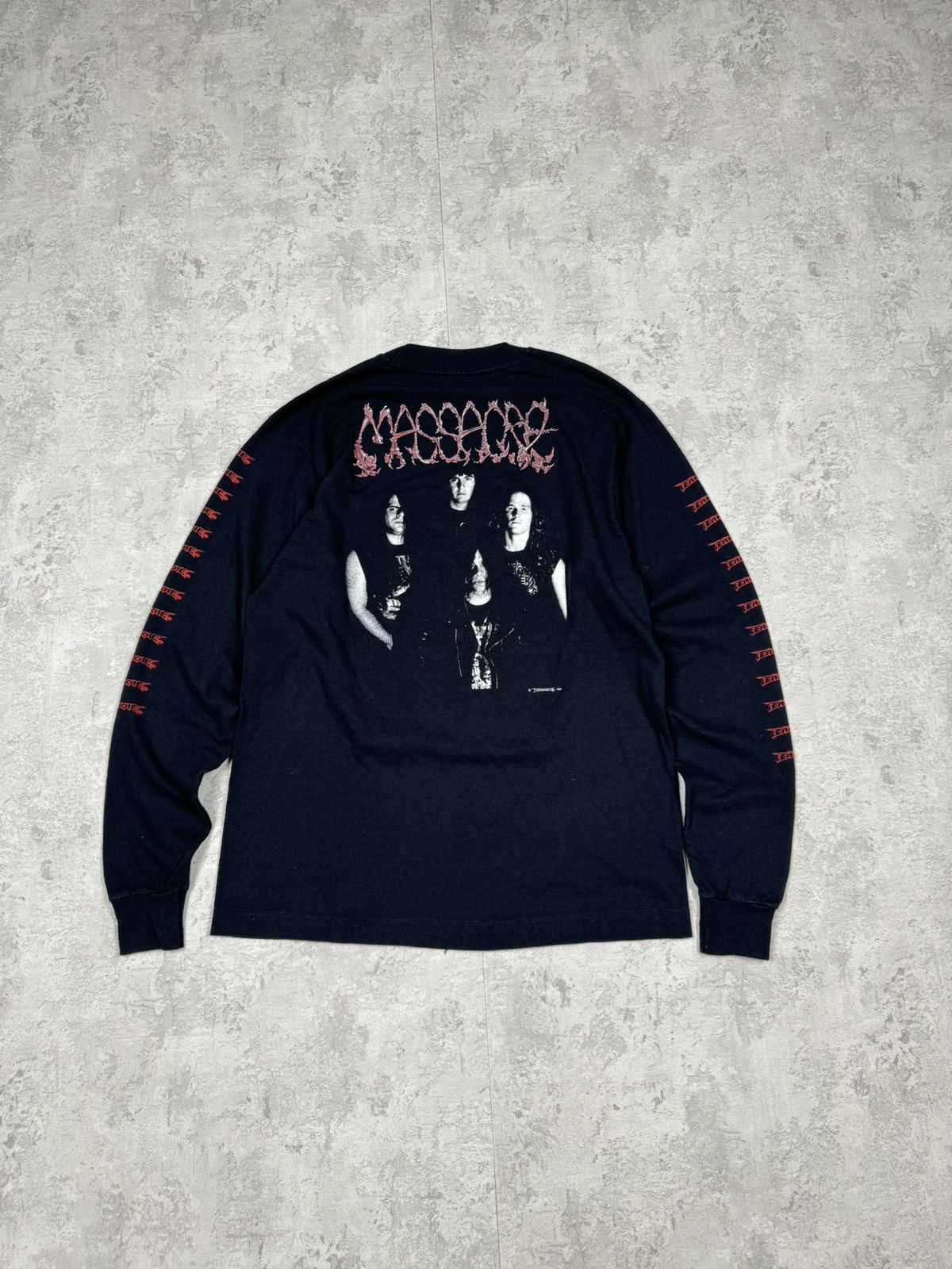Band Tees RARE 1991 Massacre From Beyond Long Sleeve Size L Size US L / EU 52-54 / 3 - 13 Thumbnail