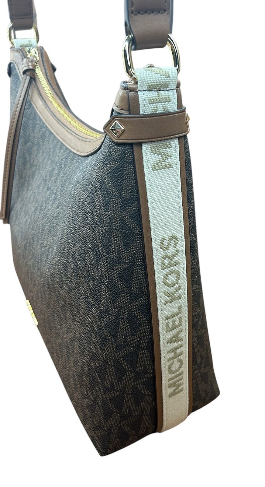 Michael Kors Michael Kors Maeve Logo Large Brown Hobo Tote Shoulder Bag Size ONE SIZE - 13 Thumbnail