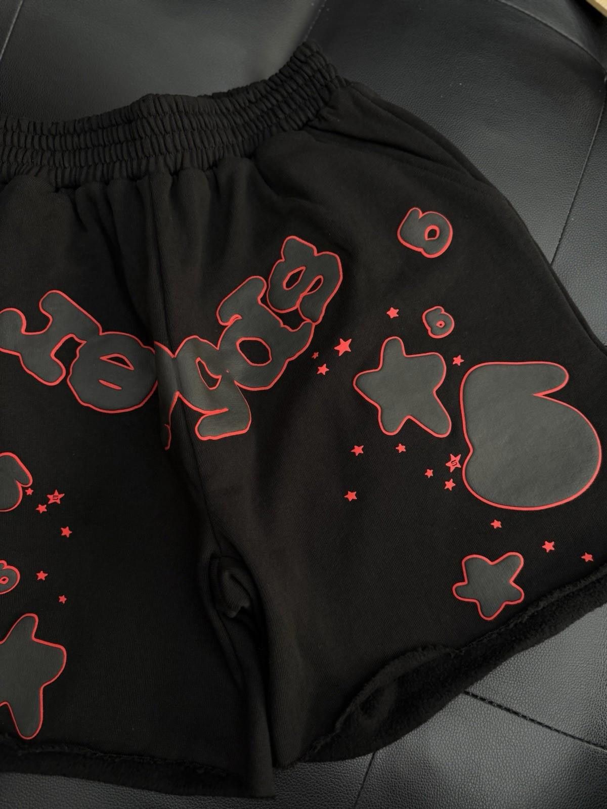 Sp5der Sp5der OG Web V2 Phantom Sweatshort “Black Red” (Small) NEW Size US 30 / EU 46 - 2 Thumbnail