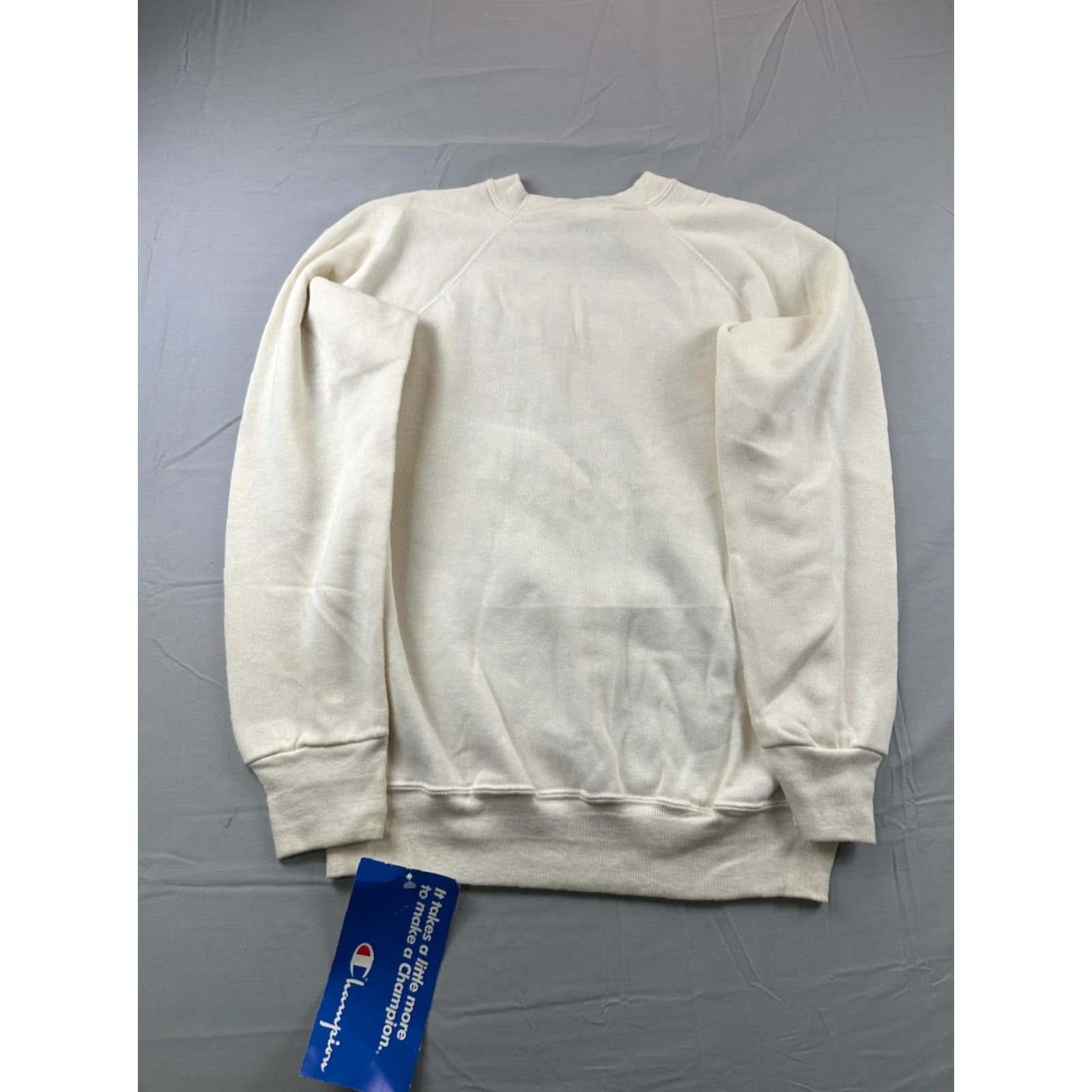 Champion VINTAGE Champion Sweatshirt Mens M Cream USA Crewneck 80s USA Deadstock Short Description: 90s Size US M / EU 48-50 / 2 - 6 Thumbnail