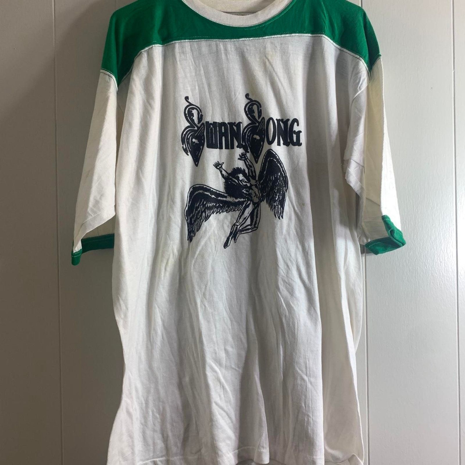 Vintage 70s SWAN SONG BAD COMPANY double sided graphic tee shirt XL Size US XL / EU 56 / 4 - 3 Thumbnail