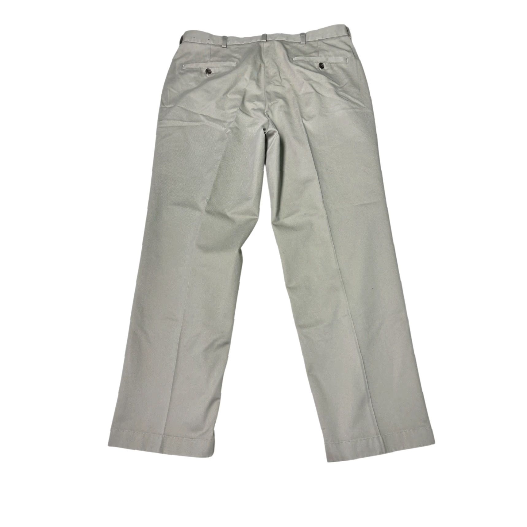 Brooks Brothers Brooks Brothers Advantage Chino Clark Beige Men's Pants W36 L30Straight Front Pockets Zipper Button Casual Business Workwear Cotton Chinos Size US 31 - 2 Thumbnail