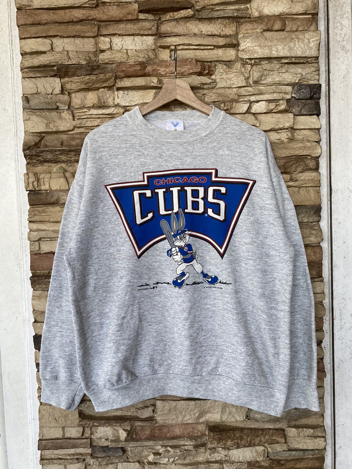 Rare Vintage 80s Chicago Cubs Sweatshirt Distressed Vtg