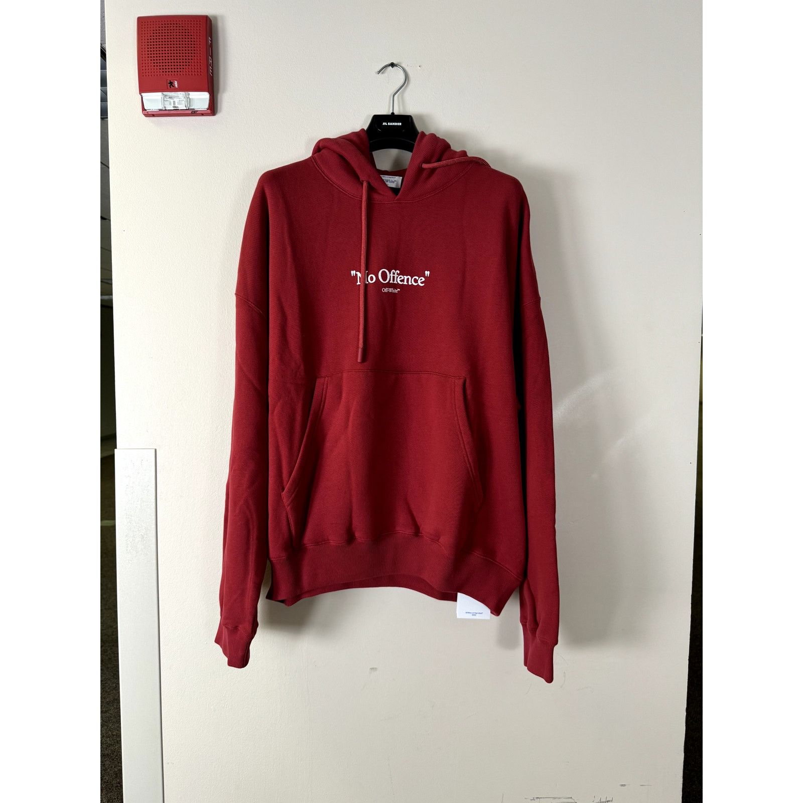 Off-White o1rshd1 No Offence Over Hoodie Rio in Red/White Size US XL / EU 56 / 4 - 1 Thumbnail