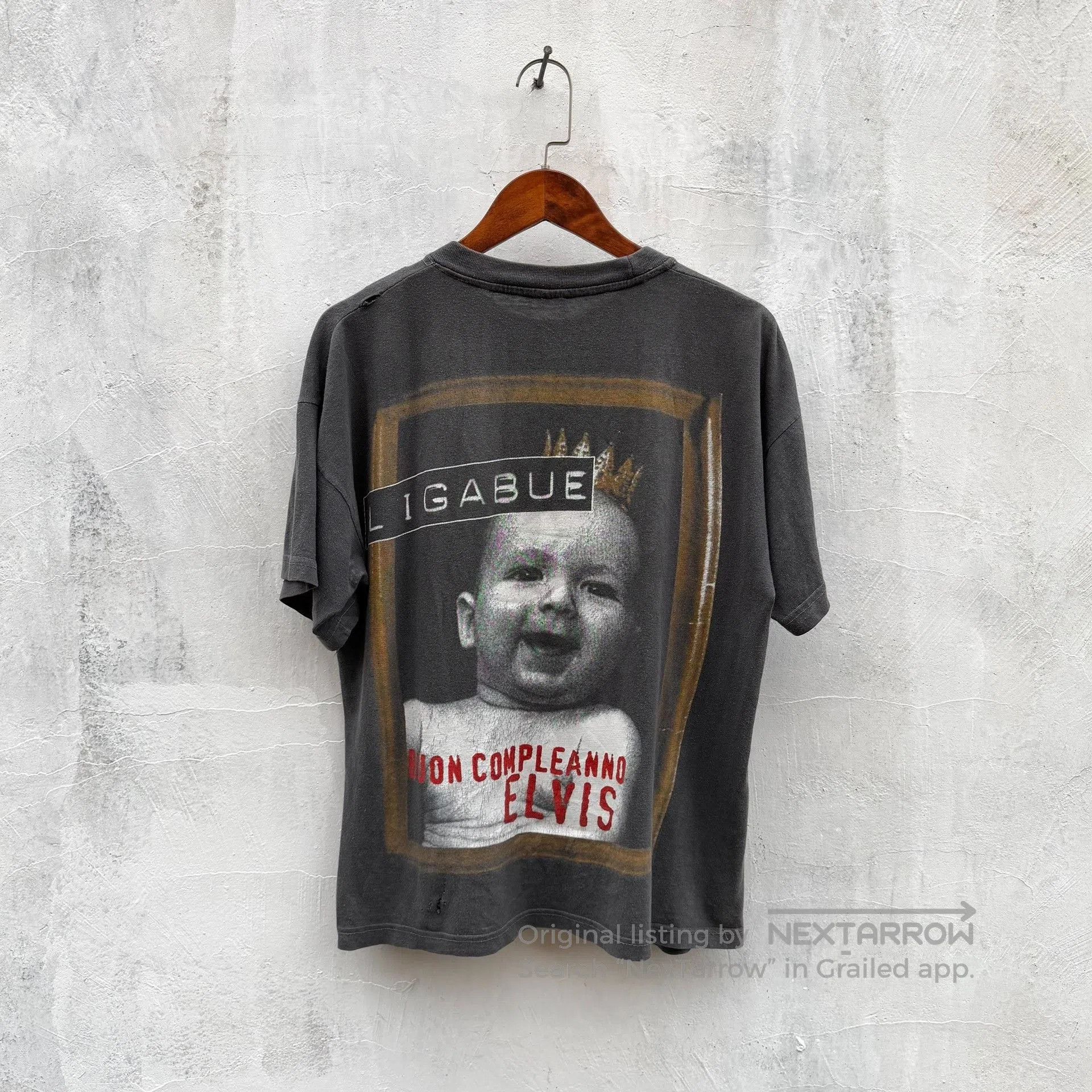 Vintage Vintage 90s Ligabue Faded Rock Tee. Size US M / EU 48-50 / 2 - 2 Thumbnail