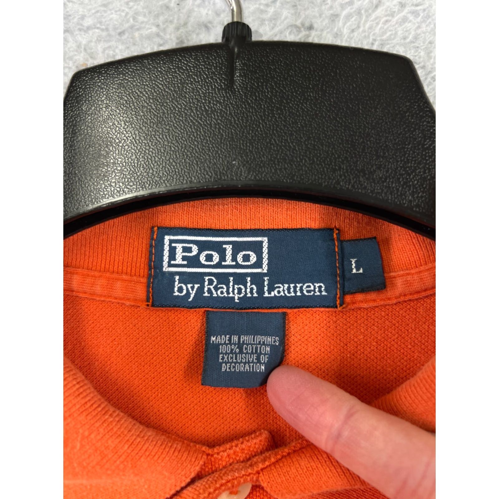 Ralph Lauren VINTAGE Ralph Lauren Polo Shirt Men’s Orange 100% Cotton Knit Polo Golf Classic Logo 40 in Chest Adult Large Size US L / EU 52-54 / 3 - 7 Thumbnail
