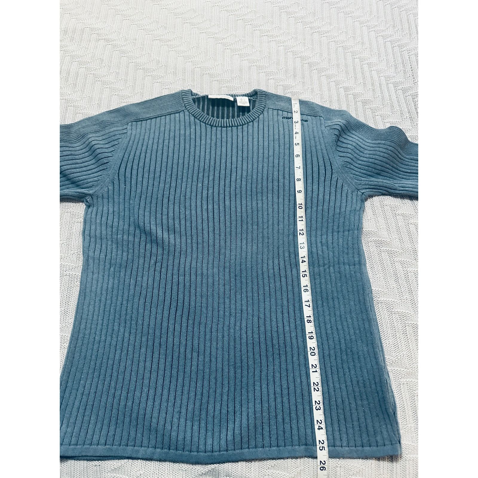 DKNY DKNY Jeans blue contrast ribbed sweater size L Size US L / EU 52-54 / 3 - 8 Thumbnail